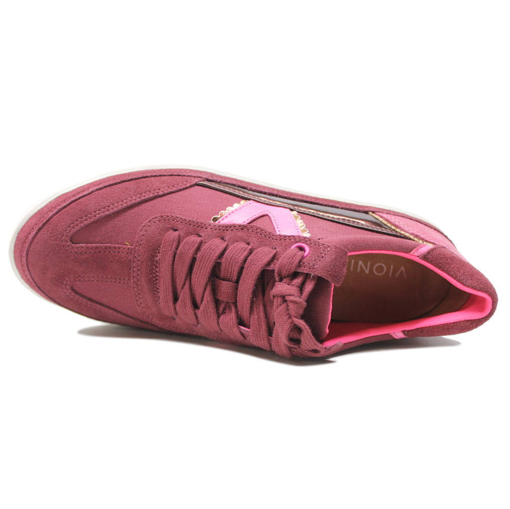 Vionic Mylie Suede Leather Womens Trainers#color_shiraz