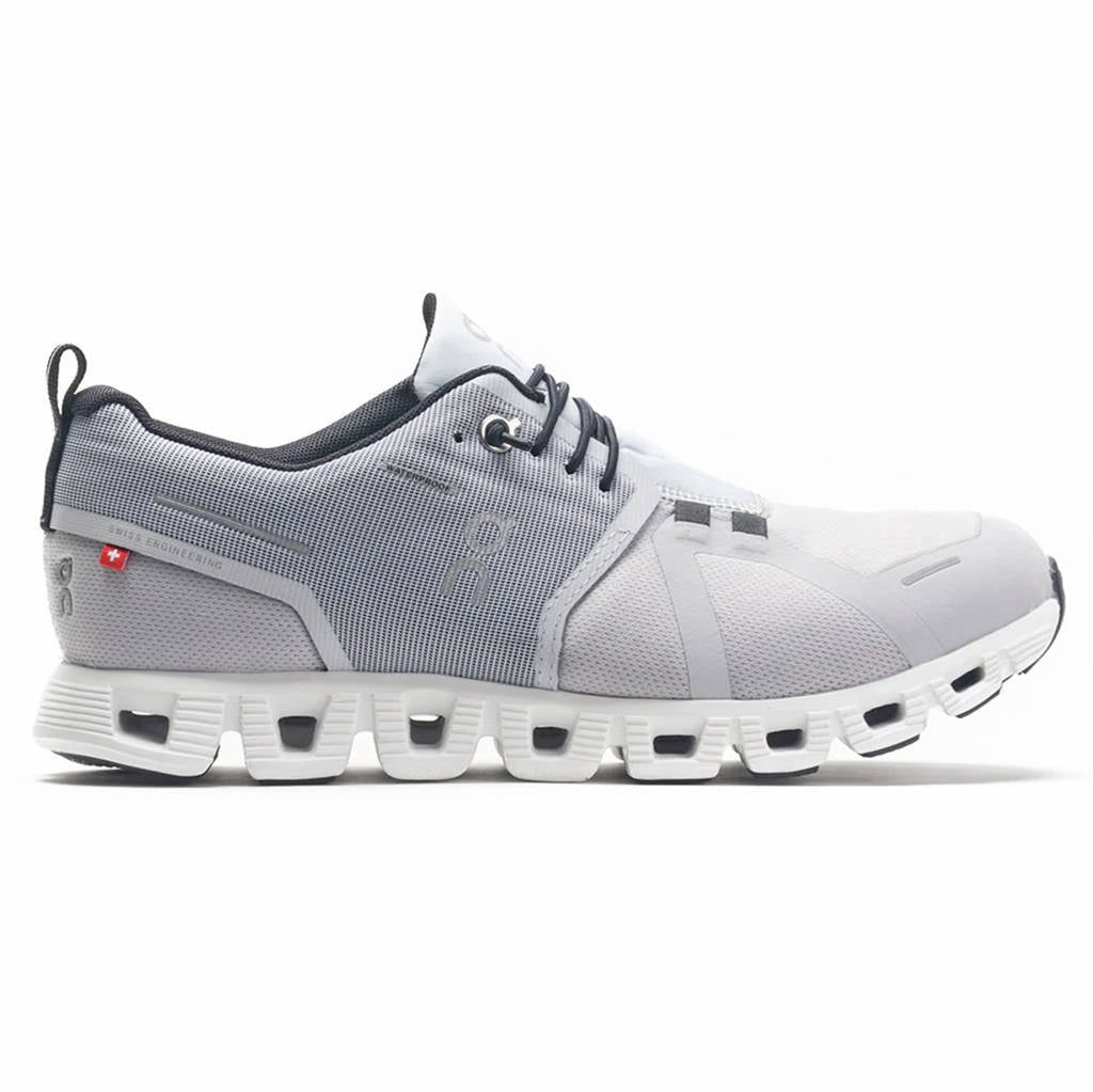 On Cloud 5 Waterproof Textile Synthetic Mens Trainers#color_glacier white