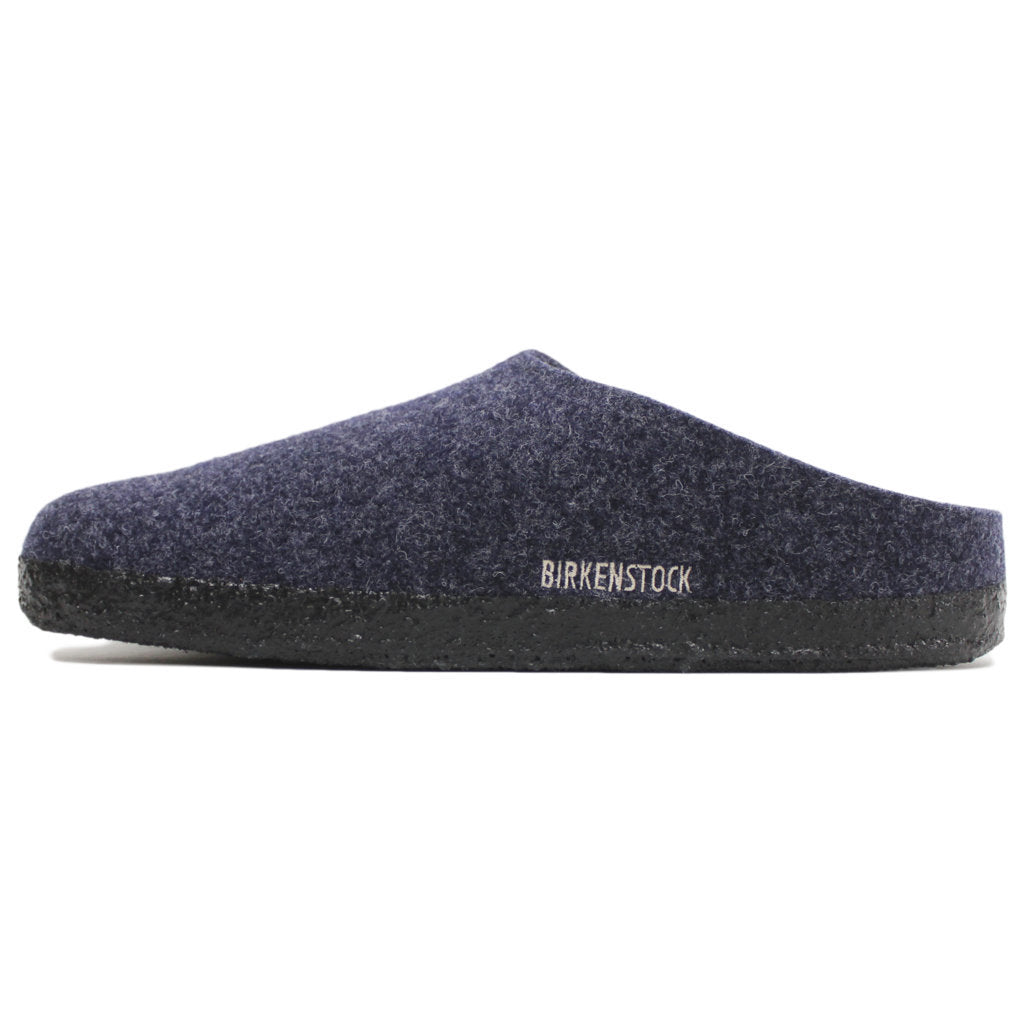 Birkenstock Zermatt Rivet Shearling Wool Unisex Sandals#color_dark blue