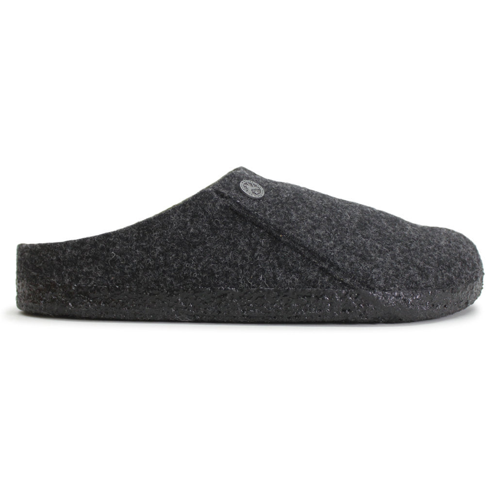 Birkenstock Zermatt Rivet Shearling Wool Unisex Sandals#color_anthracite