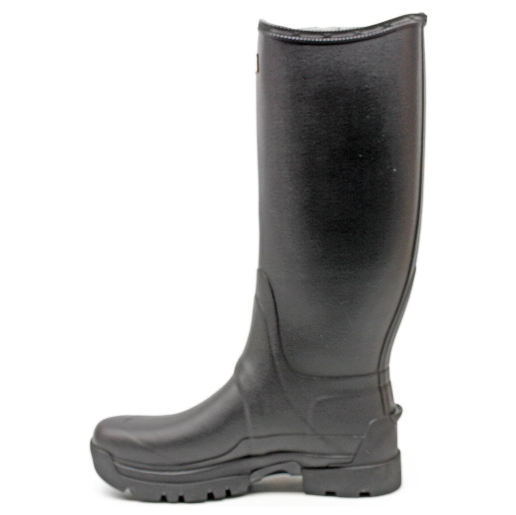 Hunter Balmoral Zip Tec Sole Tall Rubber Mens Boots#color_black
