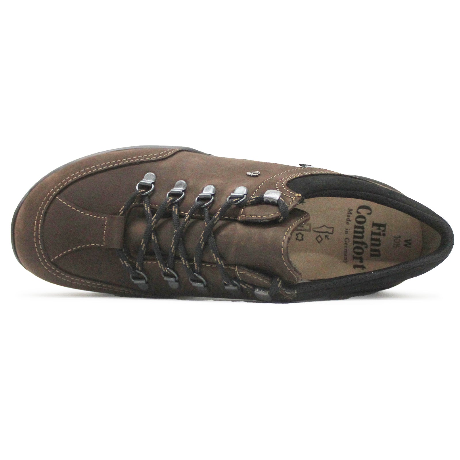 Finn Comfort Murnau Nubuck Mens Trainers#color_slate black