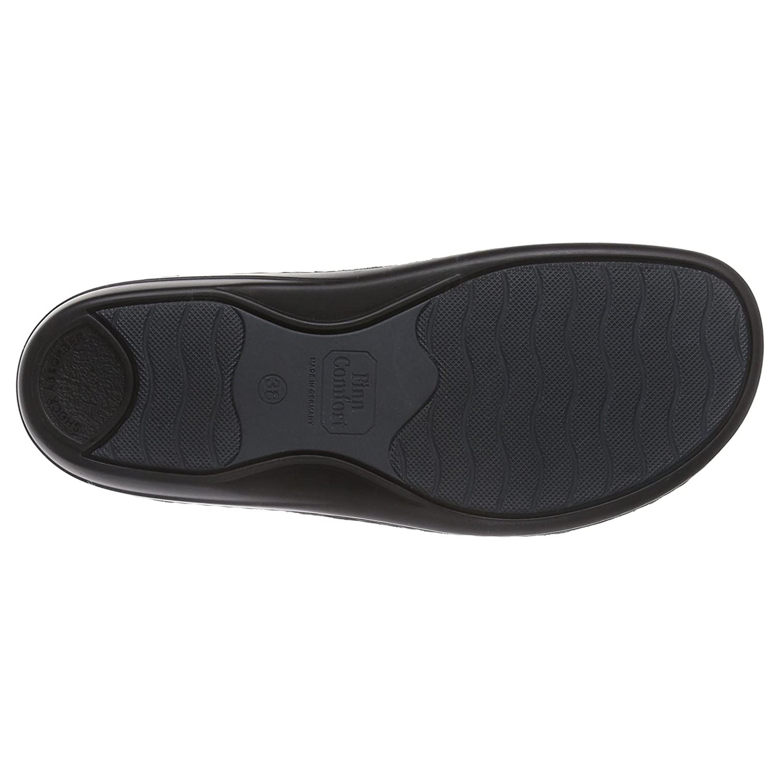 Finn Comfort Sintra Soft Leather Womens Sandals#color_black