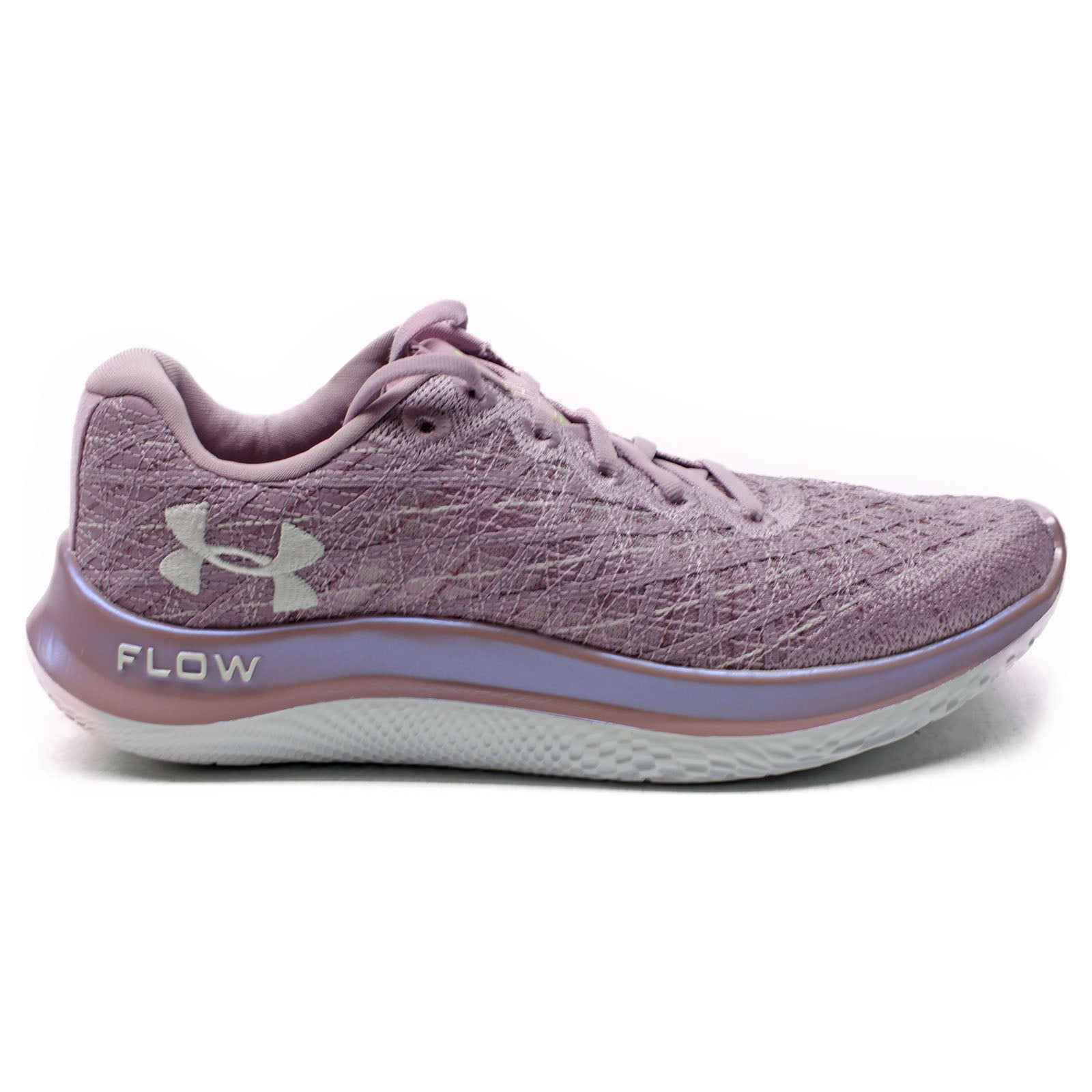 Under Armour Flow Velociti Wind Synthetic Textile Womens Trainers#color_pink pink