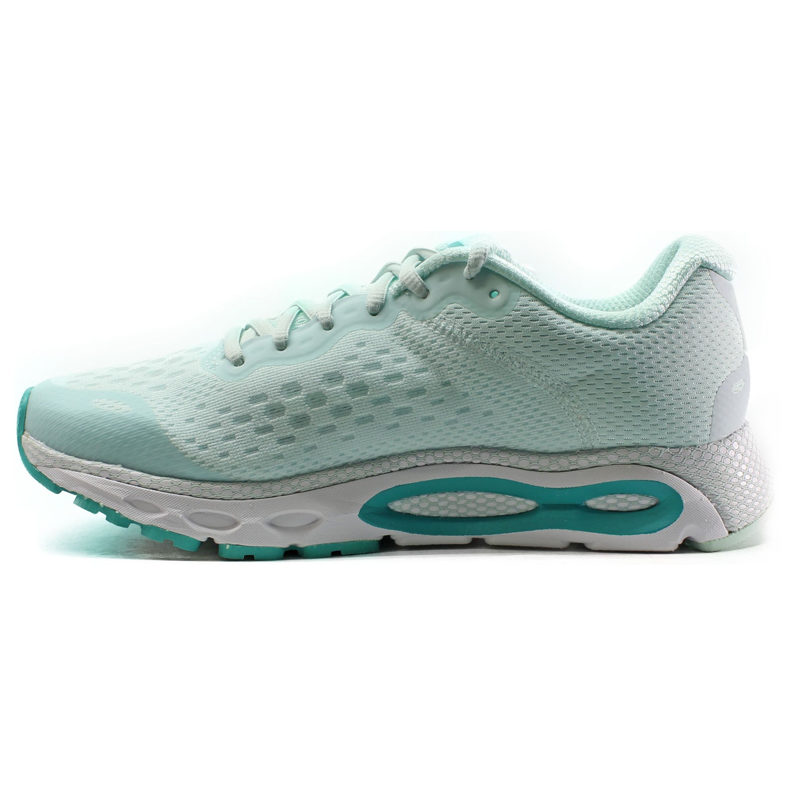 Under Armour HOVR Infinite 3 Synthetic Textile Womens Trainers#color_green white