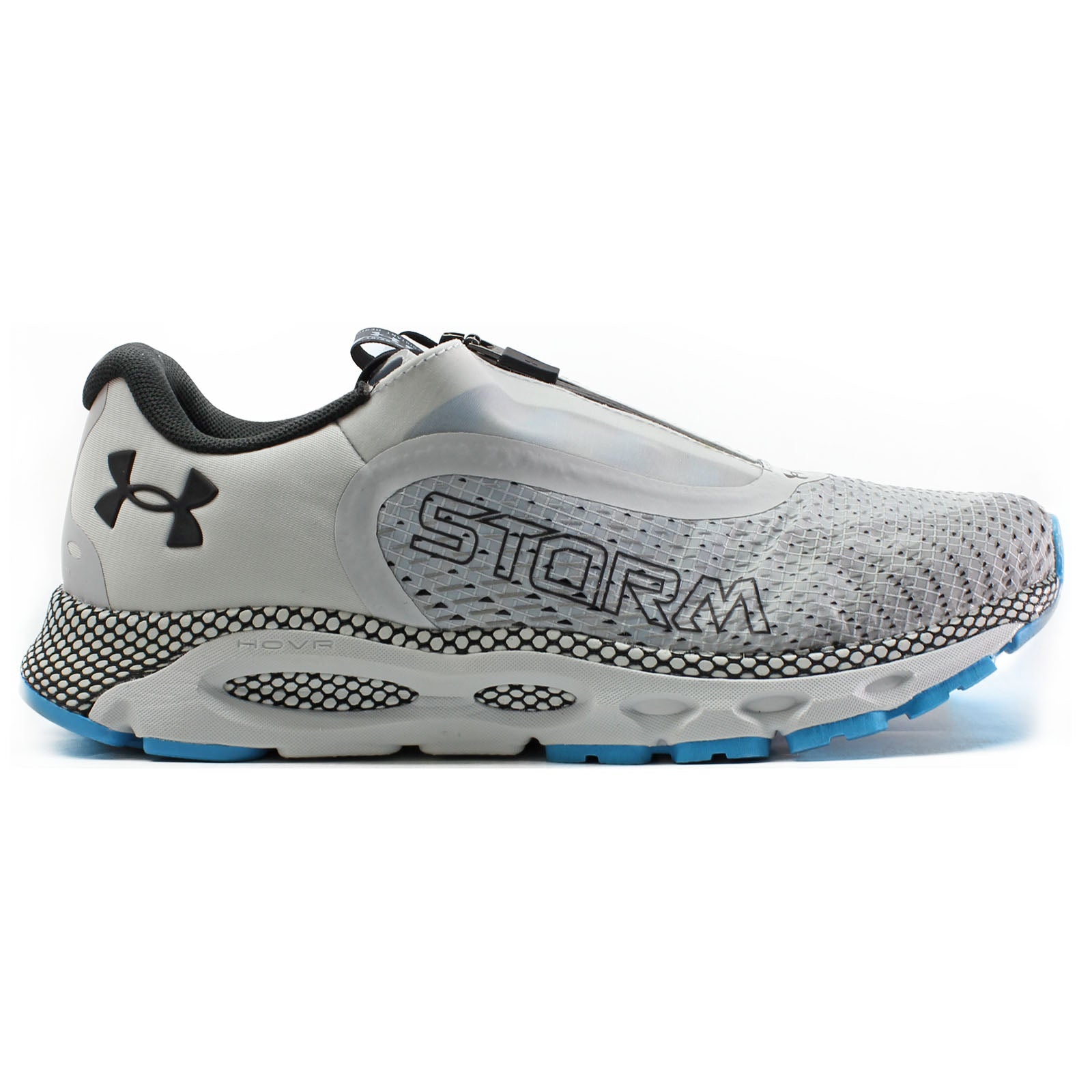 Under Armour HOVR Infinite 3 Storm Synthetic Textile Womens Trainers#color_grey