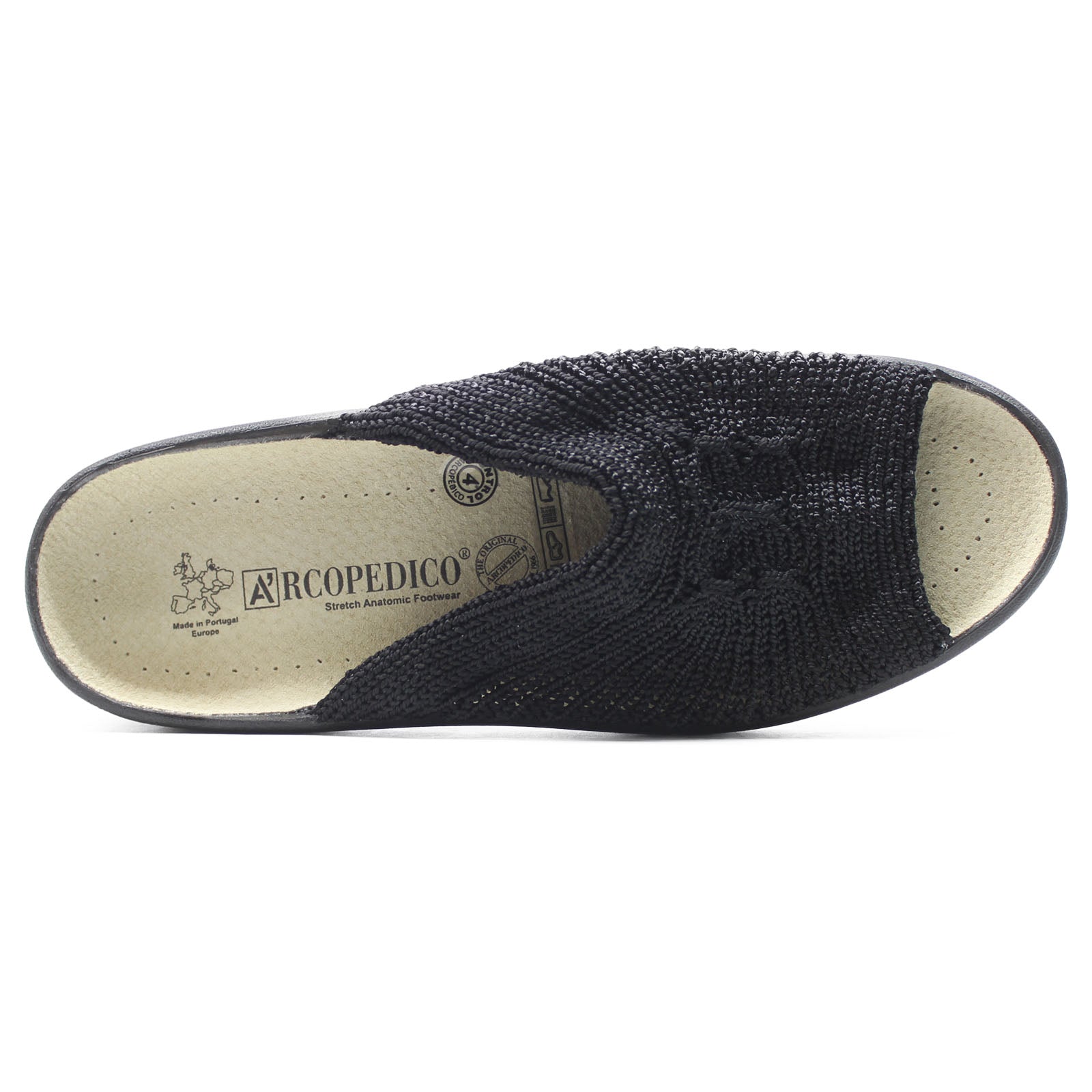 Arcopedico Splash Textile Womens Sandals#color_black