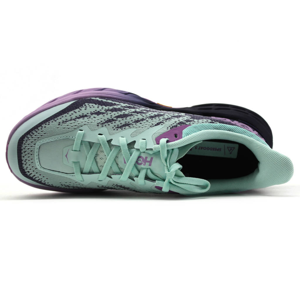 Hoka One One Speedgoat 5 Textile Synthetic Womens Trainers#color_sunlit ocean night sky
