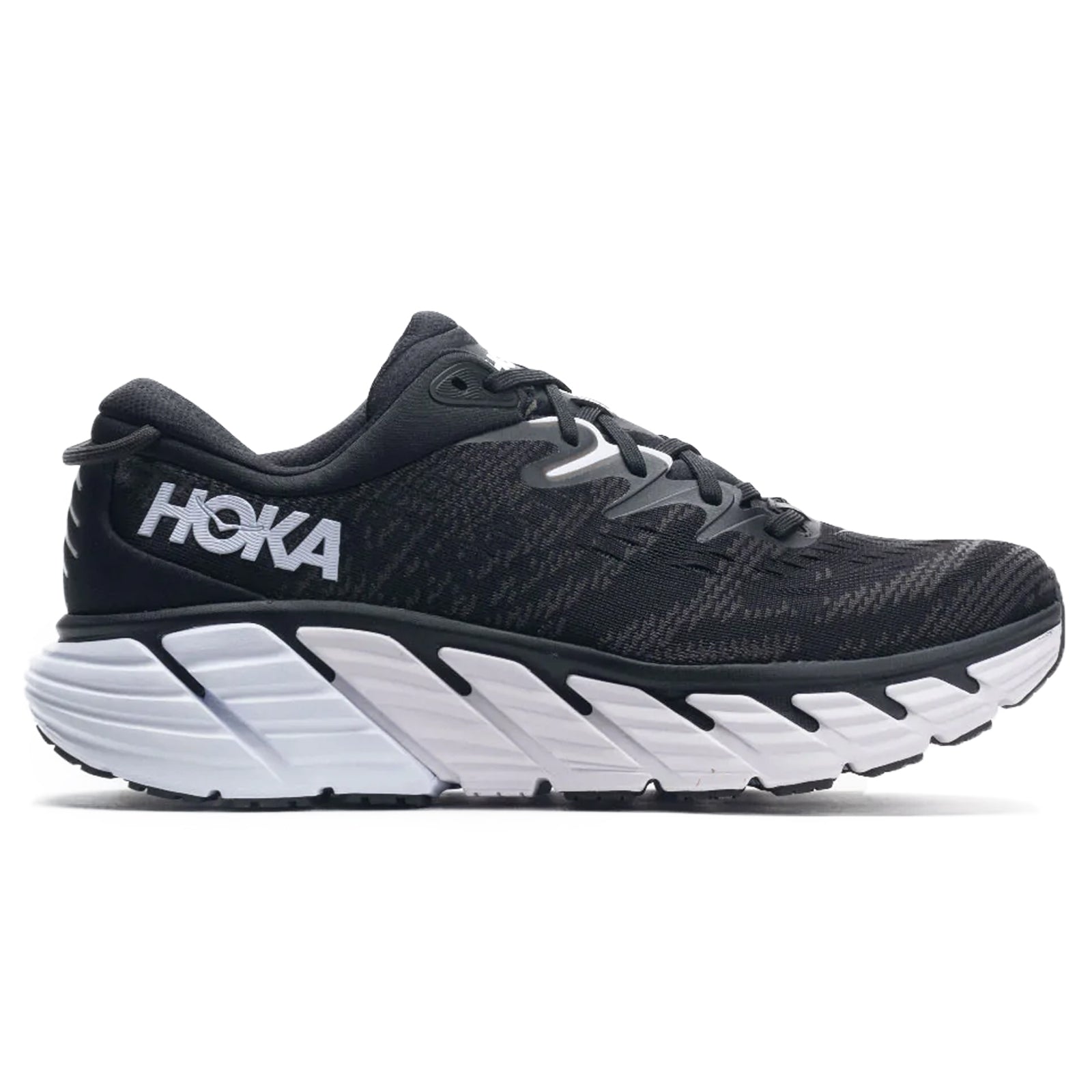 Hoka Gaviota 4 Textile Synthetic Mens Trainers#color_black white