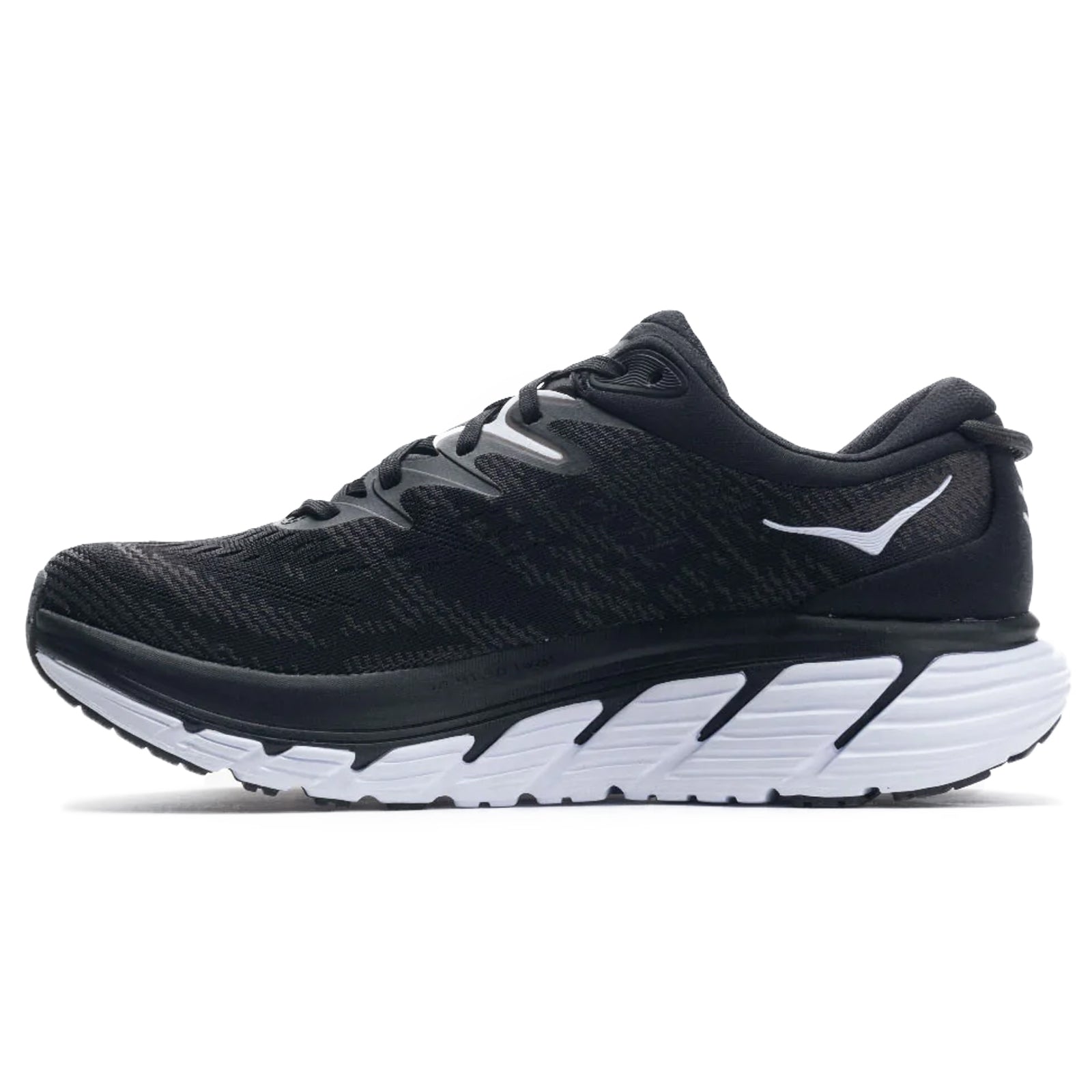Hoka Gaviota 4 Textile Synthetic Mens Trainers#color_black white