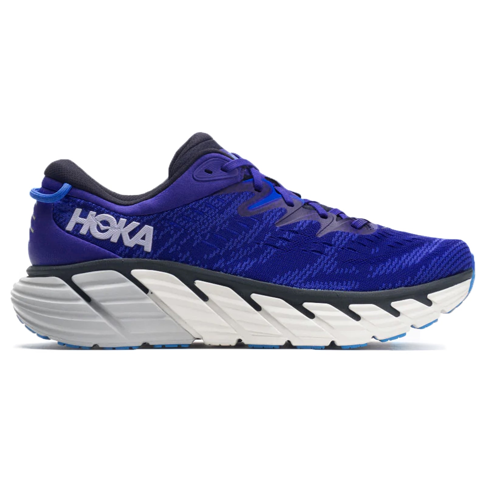 Hoka Gaviota 4 1123198-BBGP Textile Synthetic Mens Trainers - Bluing Blue Graphite - 7.5#color_bluing blue graphite