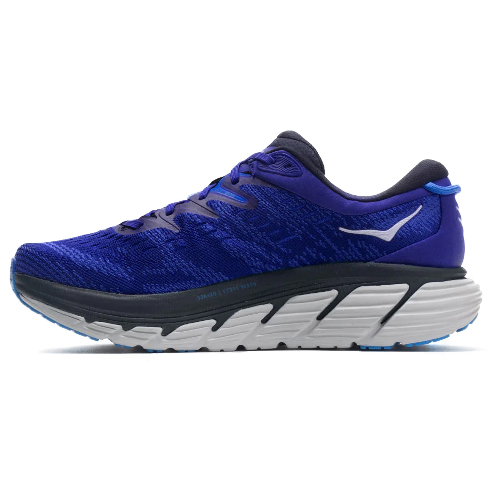 Hoka Gaviota 4 Textile Synthetic Mens Trainers#color_bluing blue graphite