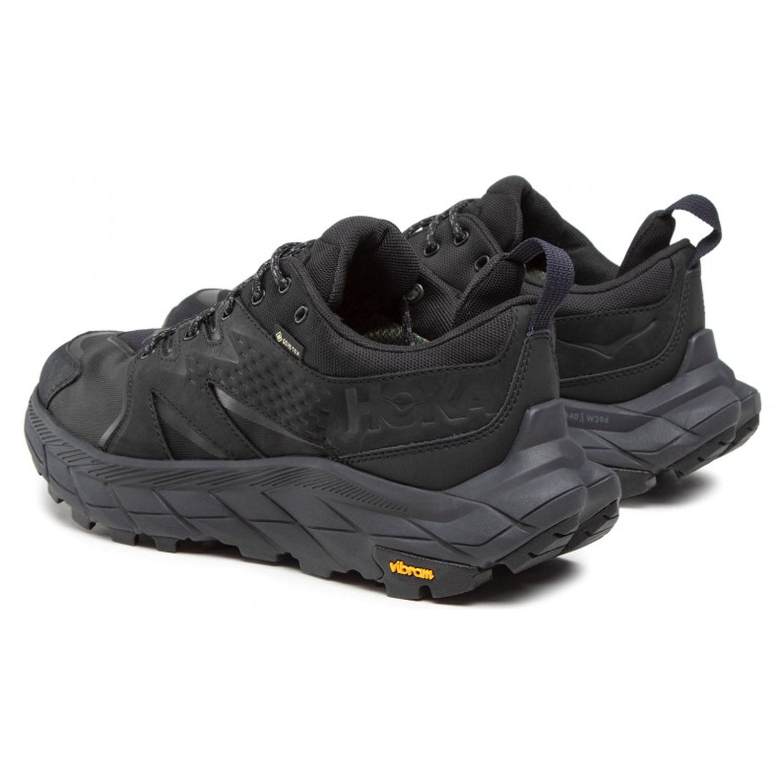 Hoka Anacapa Low GTX Leather Textile Mens Trainers#color_black black