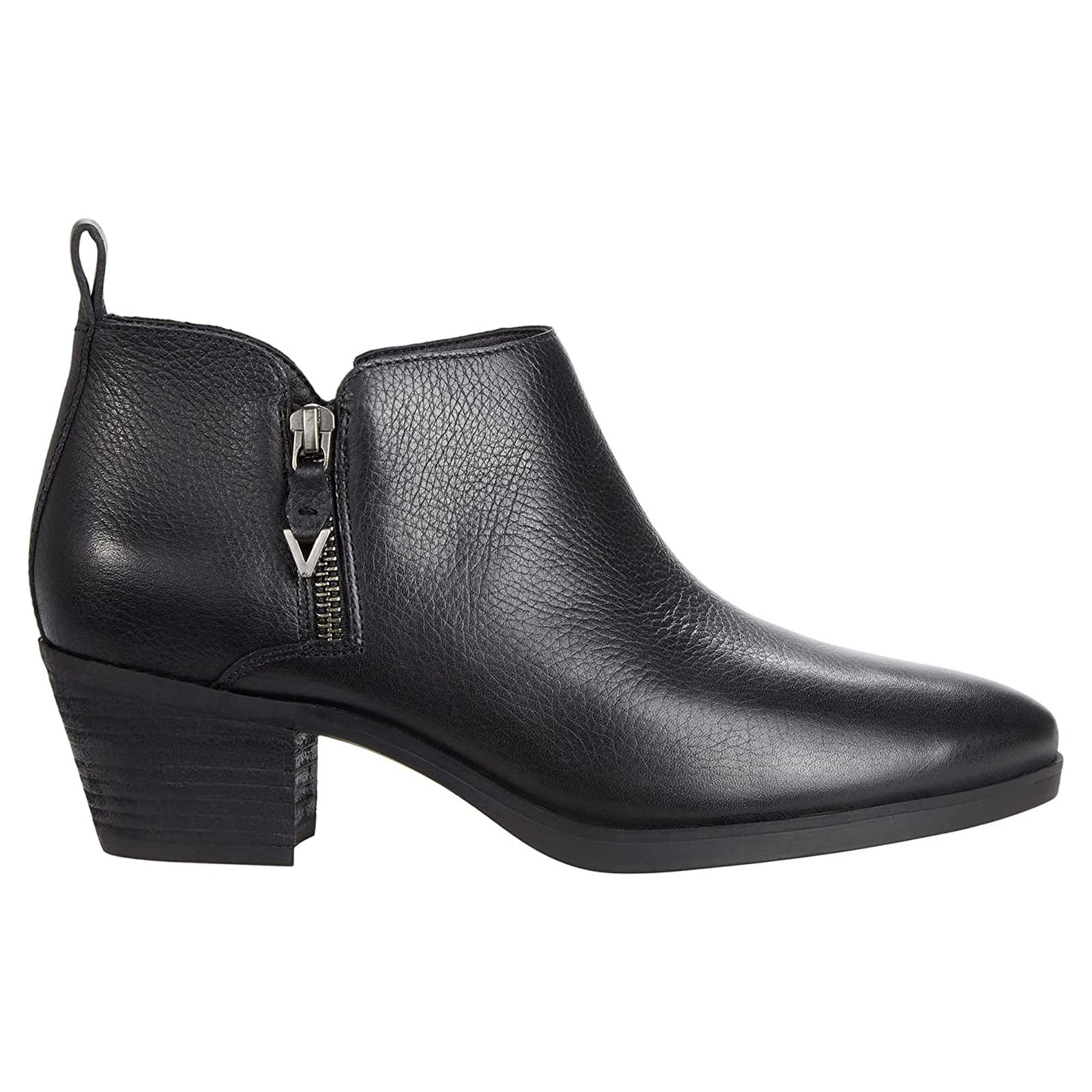 Vionic Cecily Leather Womens Boots#color_black