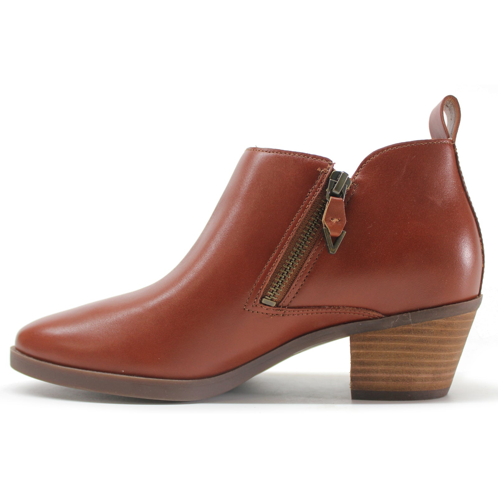 Vionic Cecily Leather Womens Boots#color_cognac