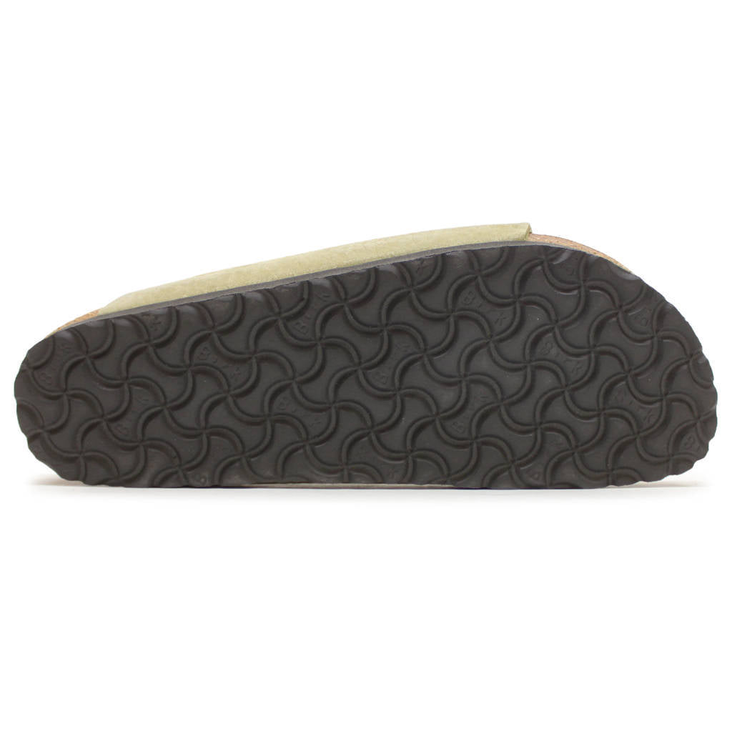 Birkenstock Arizona BS Nubuck Leather Unisex Sandals#color_faded khaki