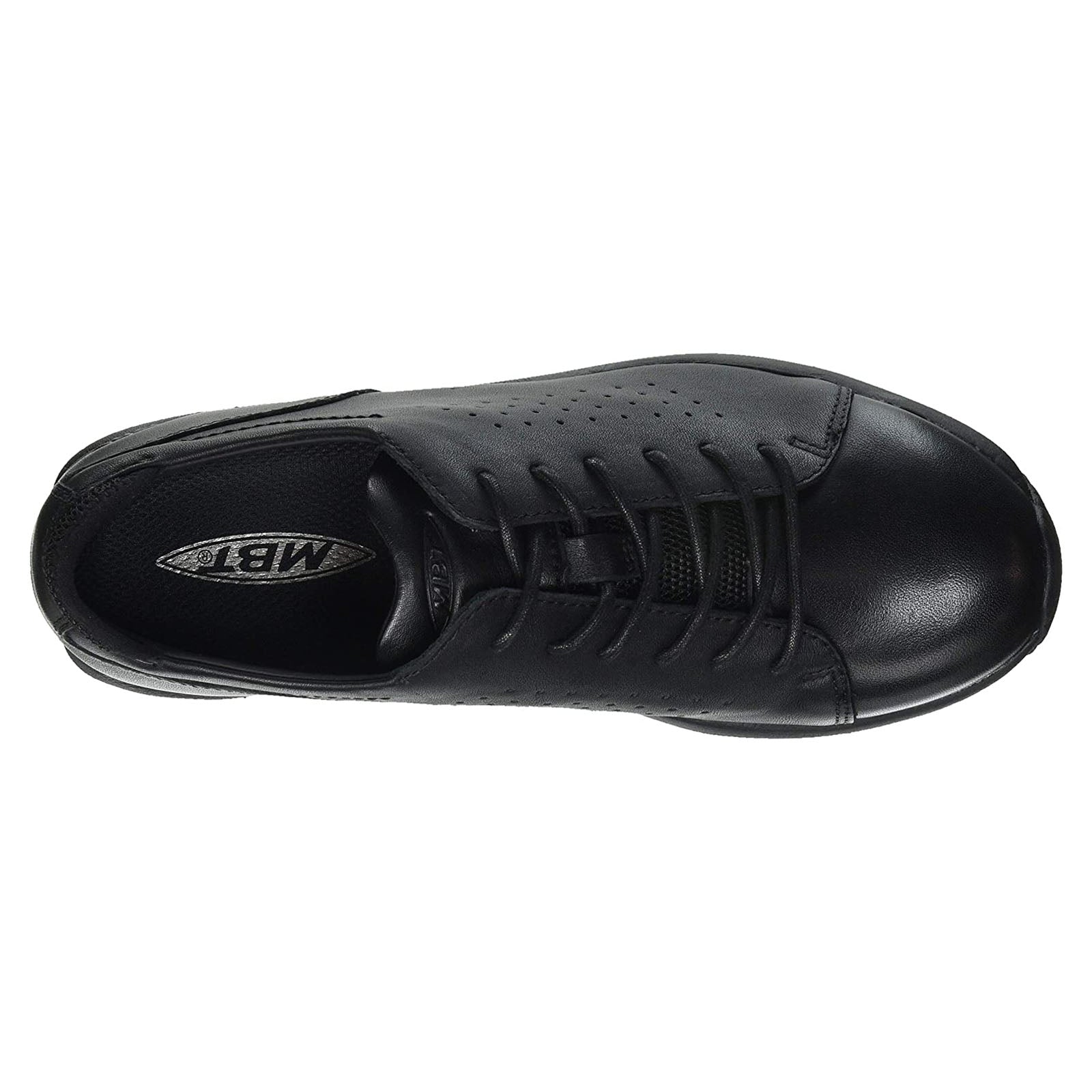 MBT Jion 702668 Leather Mens Trainers#color_black black