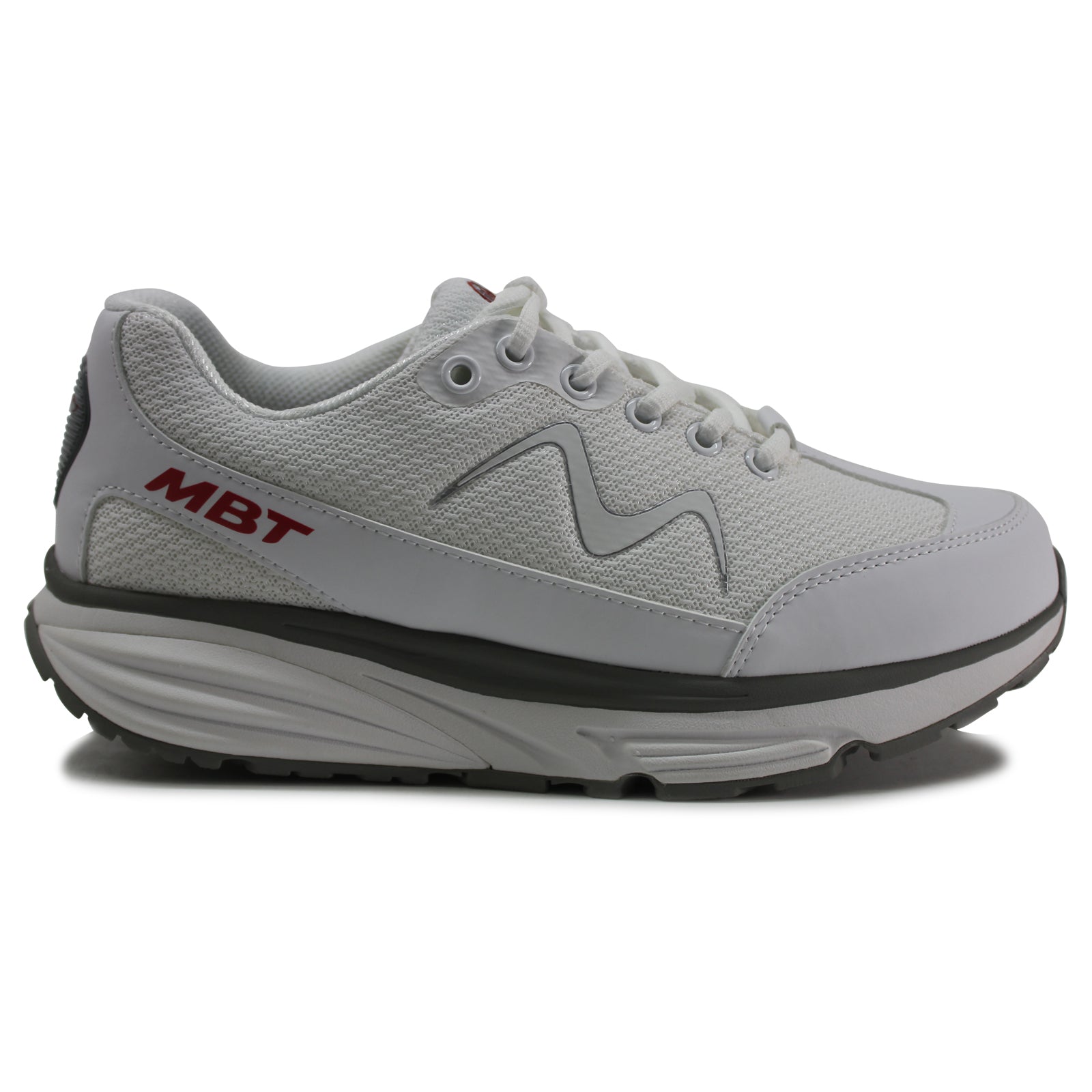 MBT Sport 1 Textile Synthetic Mens Trainers#color_white