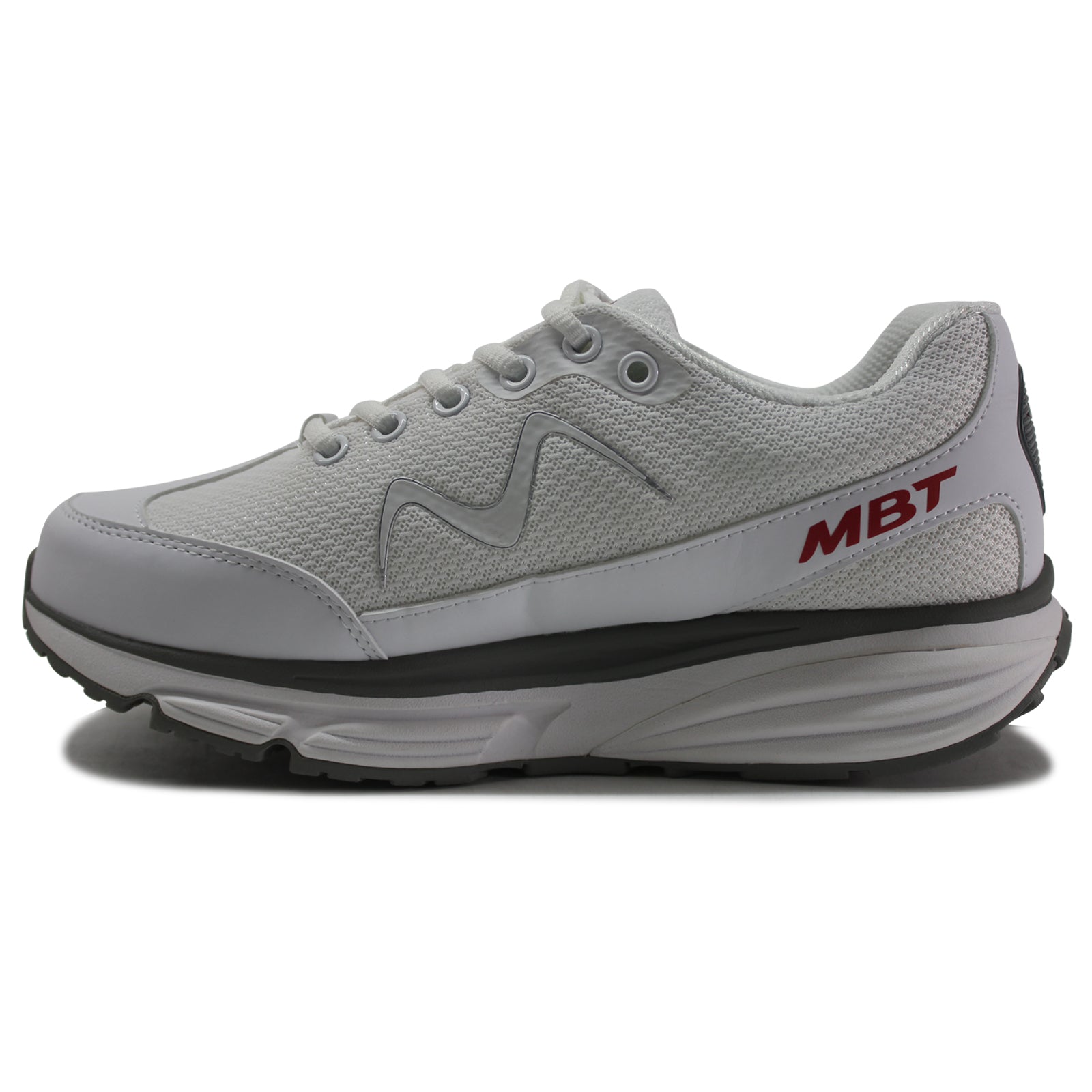 MBT Sport 1 Textile Synthetic Mens Trainers#color_white