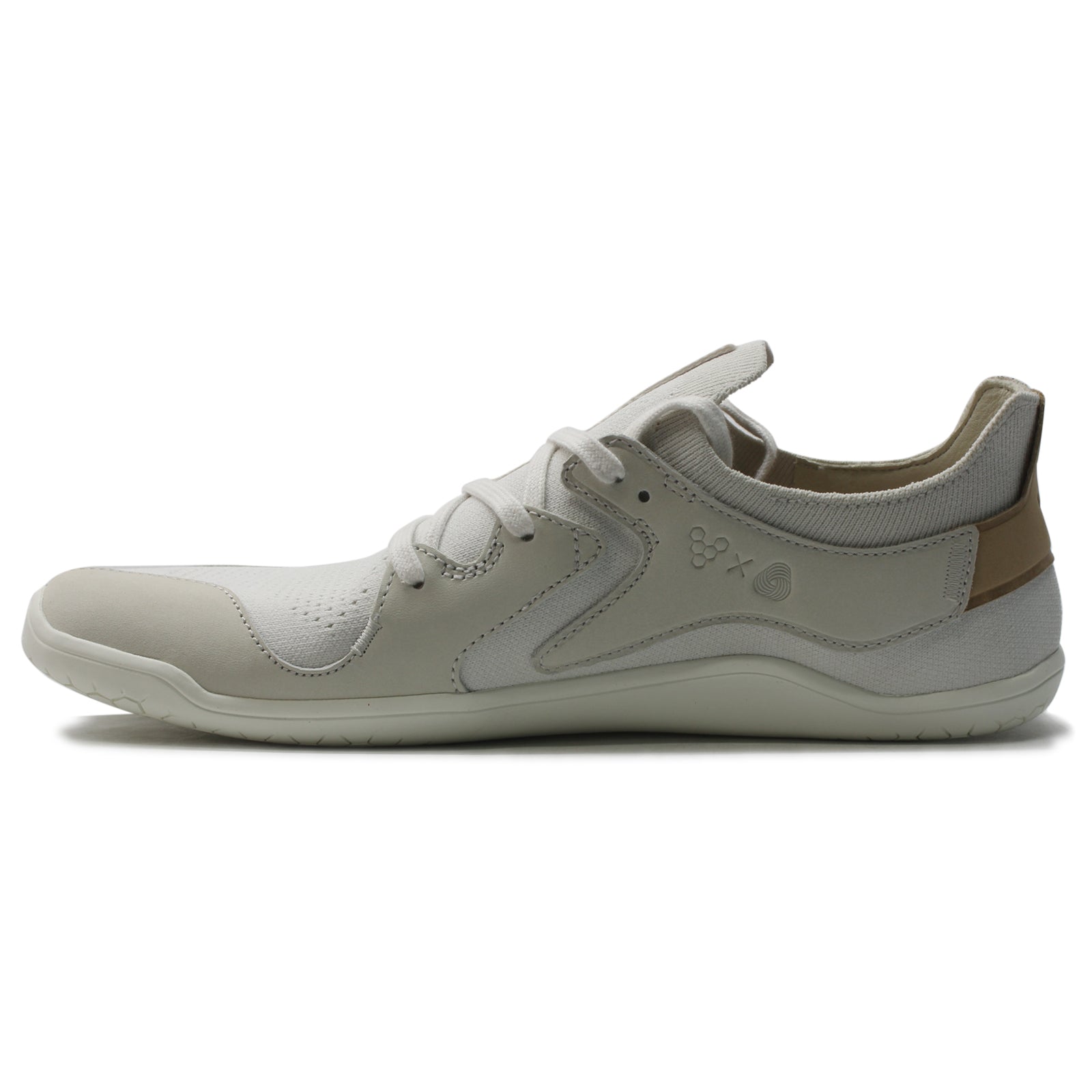 Vivobarefoot Primus Asana Leather Textile Womens Trainers#color_natural