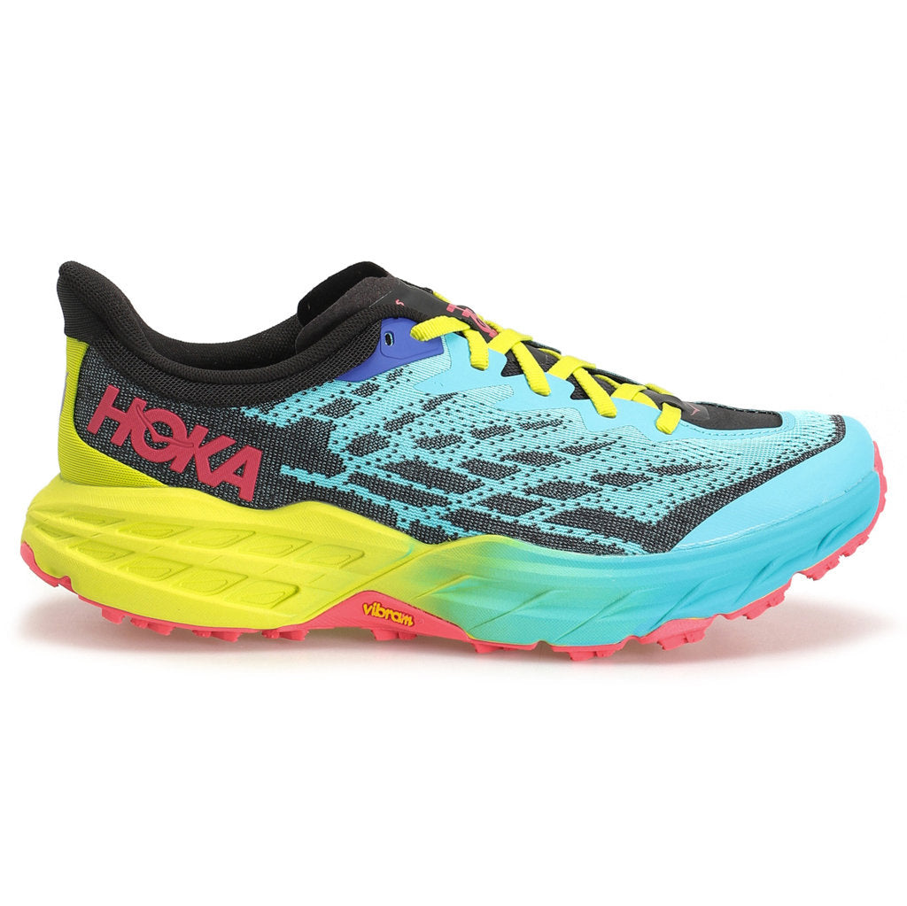 Hoka One One Speedgoat 5 Textile Synthetic Mens Trainers#color_scuba blue black