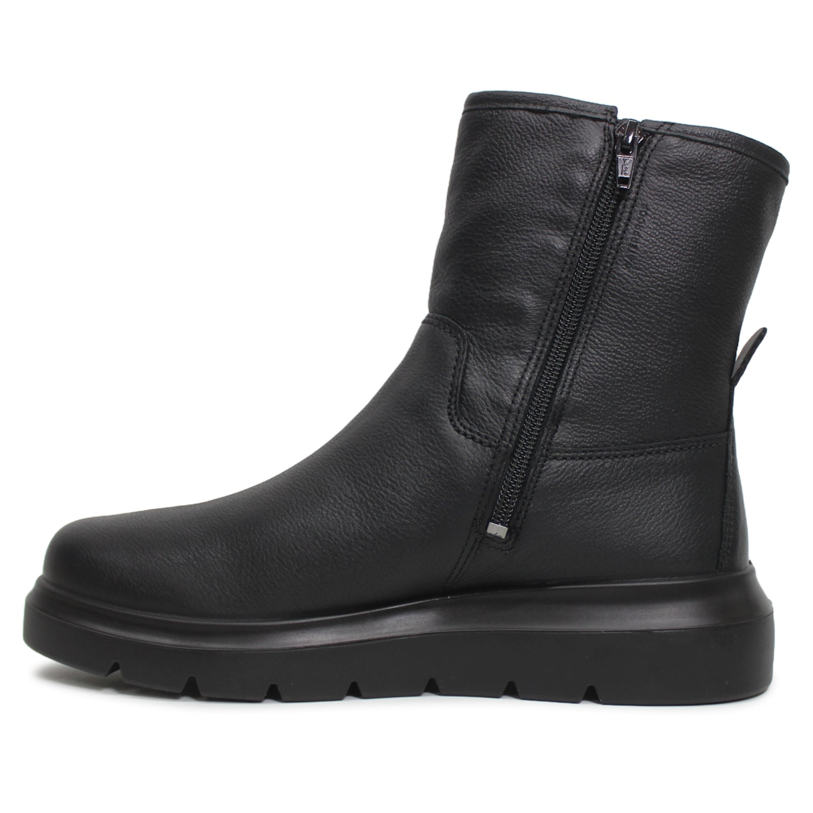 Ecco Nouvelle 216243 Leather Womens Boots#color_black