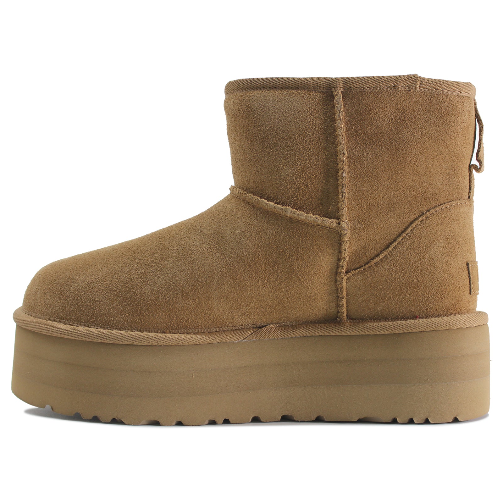 Ugg Classic Mini Platform Suede Womens Boots#color_chestnut