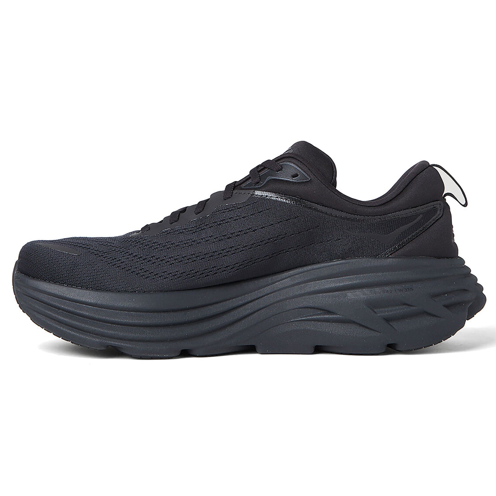 Hoka Bondi 8 Textile Mens Trainers#color_black black