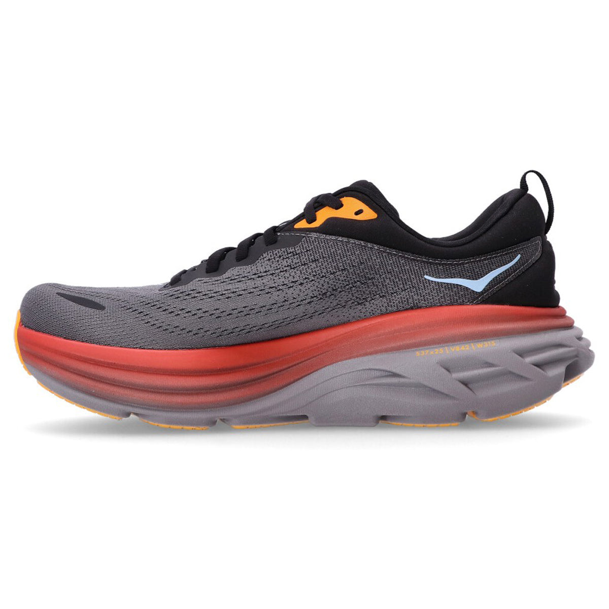 Hoka Bondi 8 Textile Mens Trainers#color_anthracite castlerock