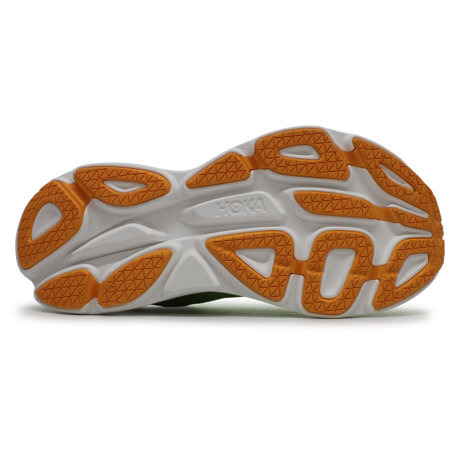 Hoka Bondi 8 Textile Mens Trainers#color_lettuce solar flare