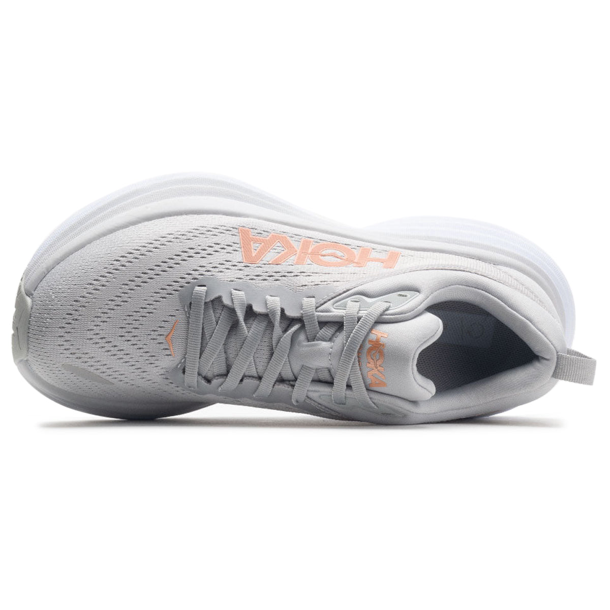 Hoka Bondi 8 Textile Womens Trainers#color_harbor mist lunar rock