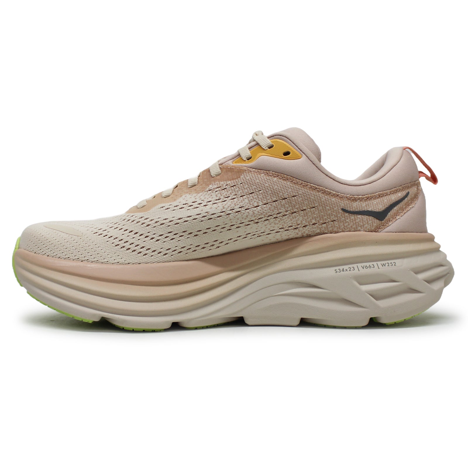 Hoka Bondi 8 Textile Womens Trainers#color_cream vanilla