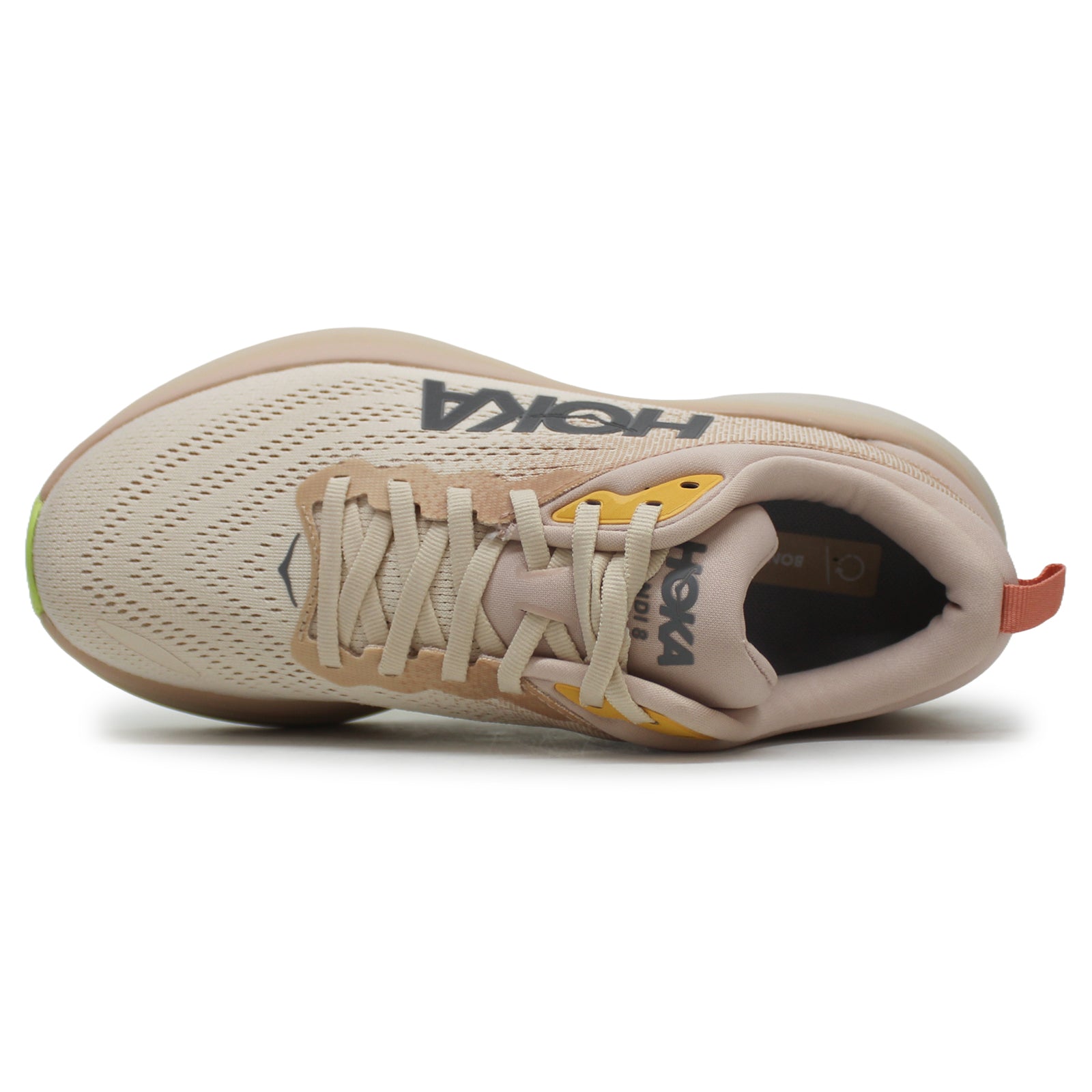 Hoka Bondi 8 Textile Womens Trainers#color_cream vanilla