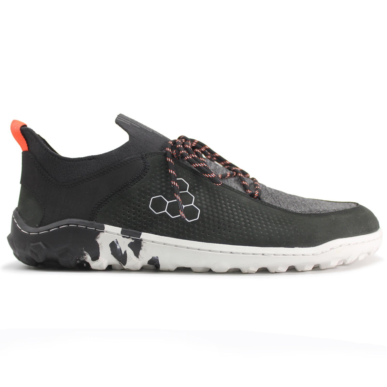 Vivobarefoot Tracker Decon Low FG2 Leather Textile Womens Trainers#color_black