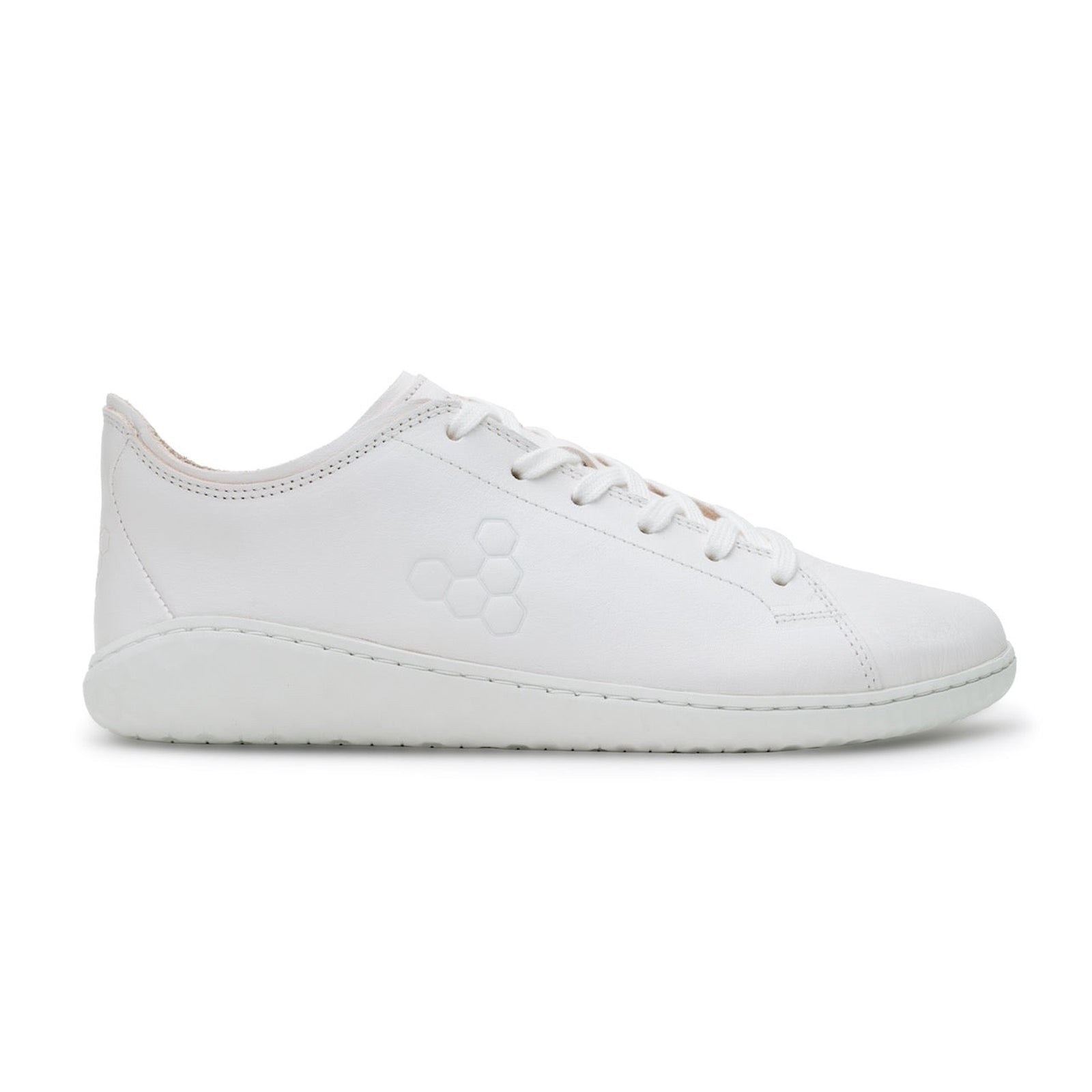 Vivobarefoot Geo Court III Leather Womens Trainers#color_bright white