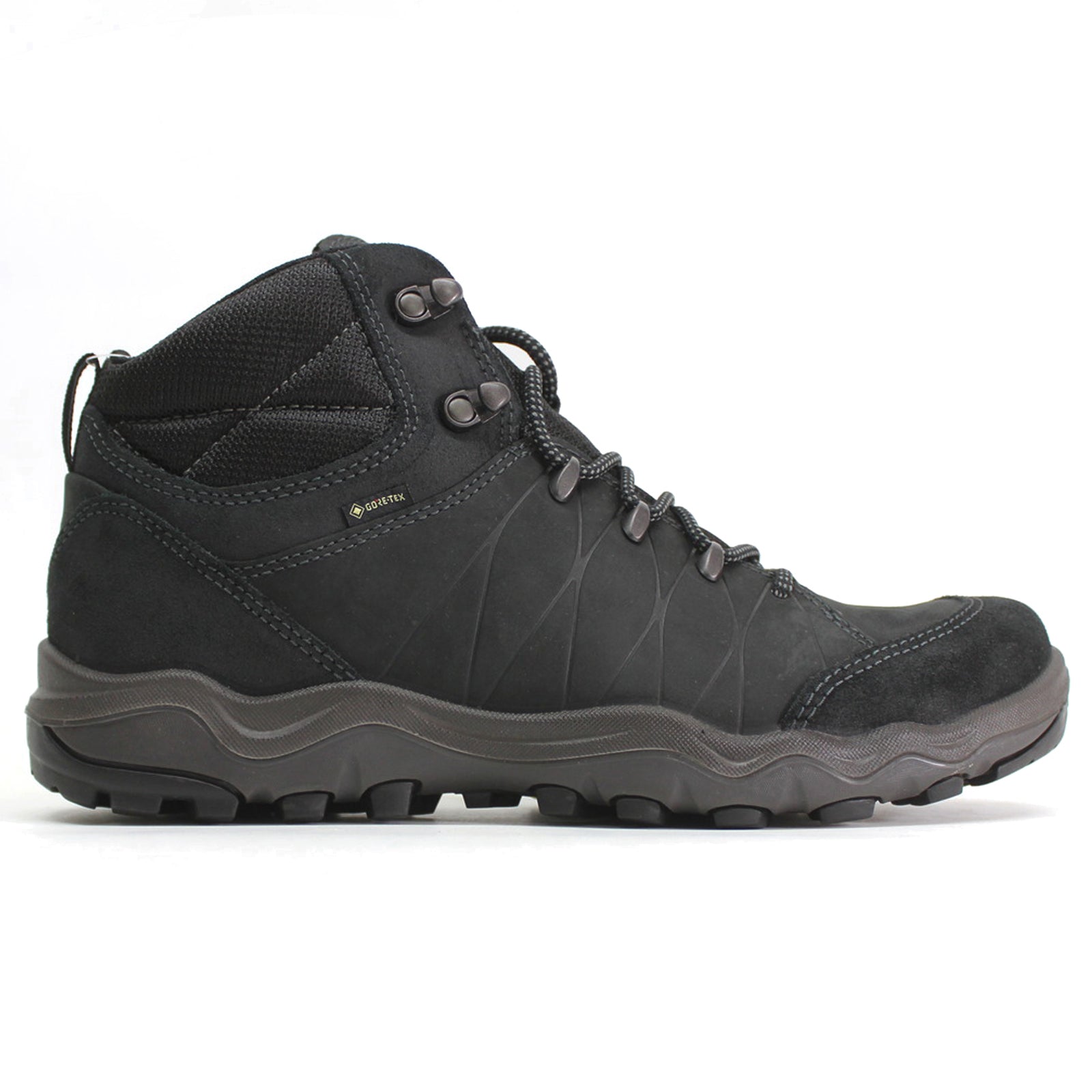 Ecco Ulterra GTX Leather Textile Mens Boots#color_black