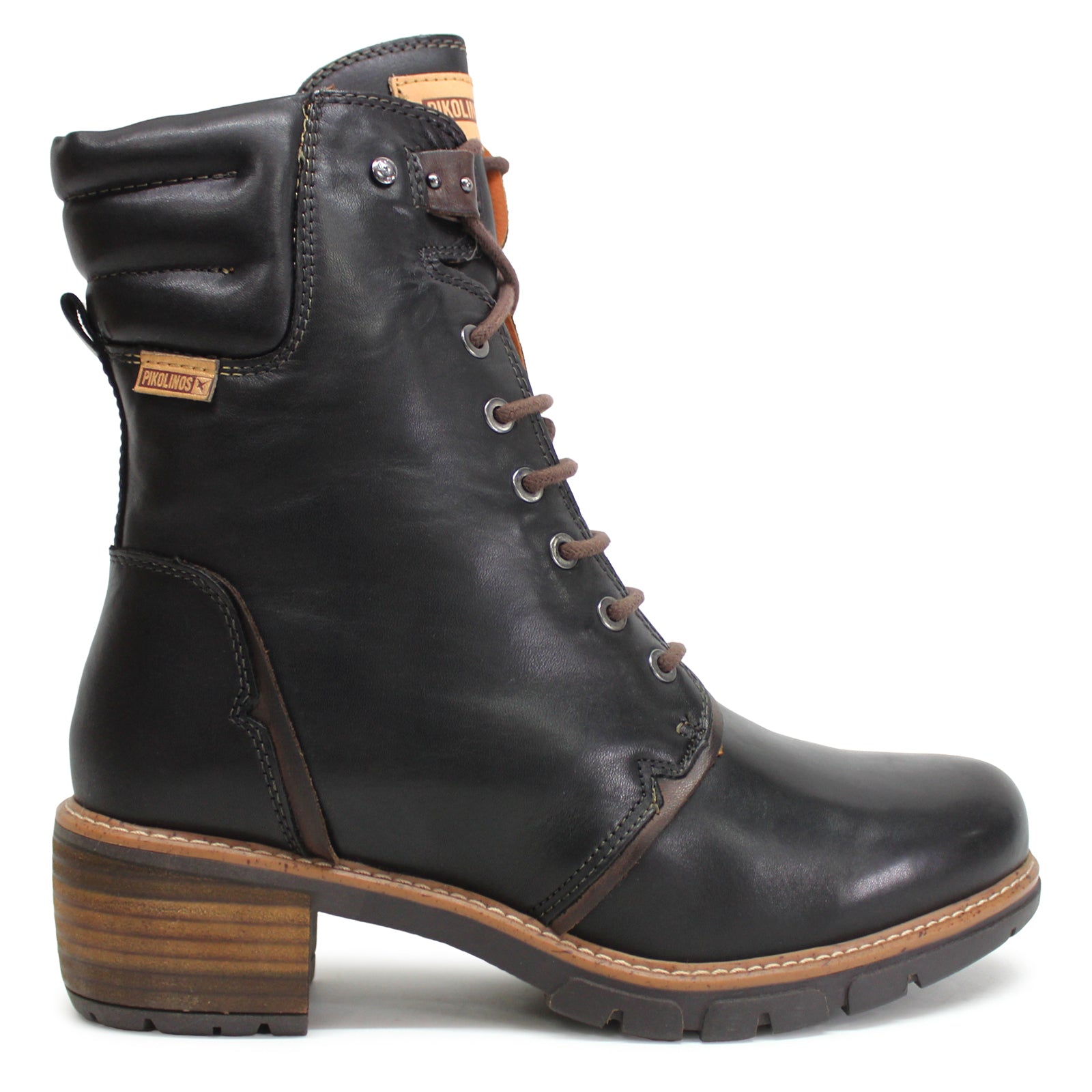 Pikolinos San Sebastia W1T-N8812 Leather Womens Boots#color_black