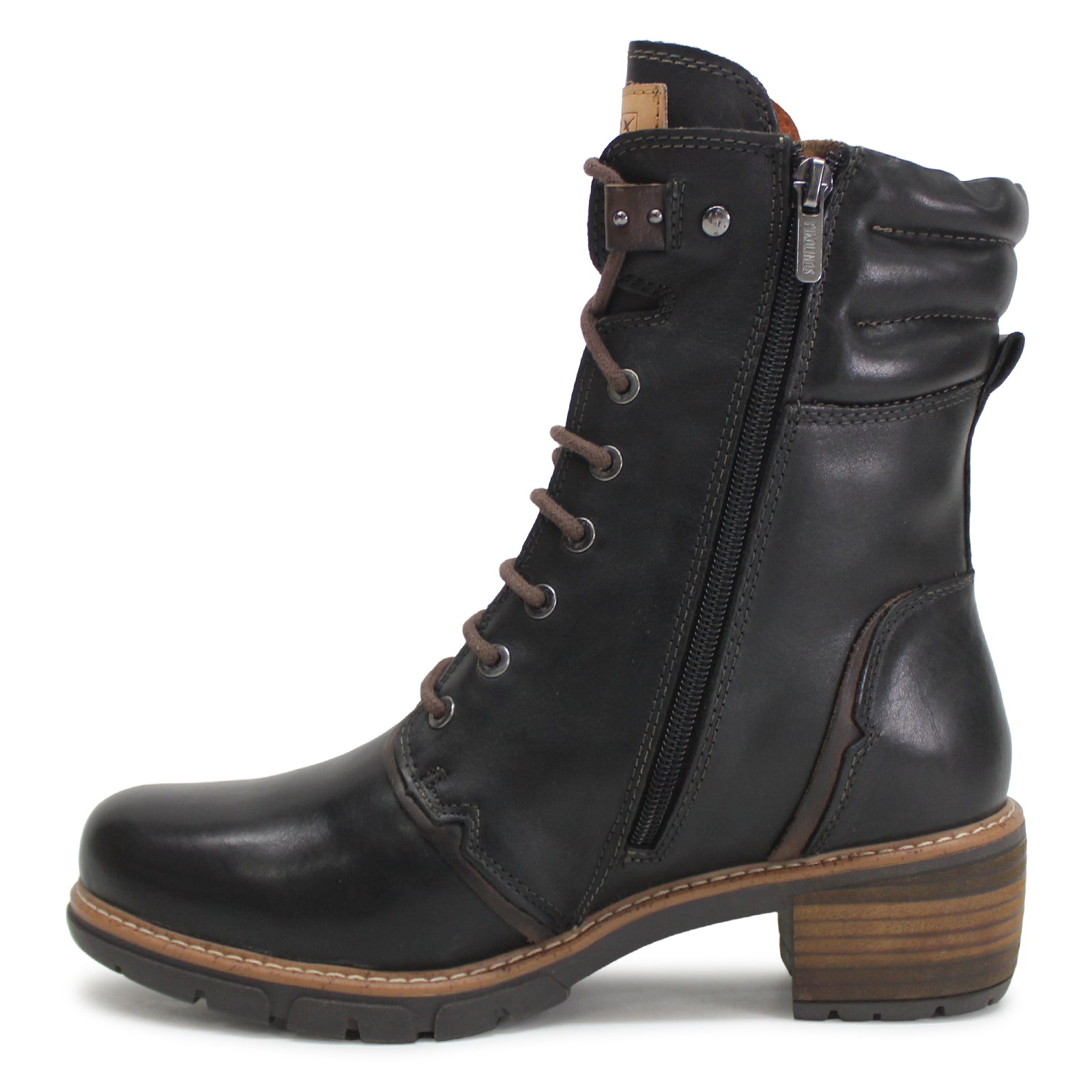 Pikolinos San Sebastia W1T-N8812 Leather Womens Boots#color_black