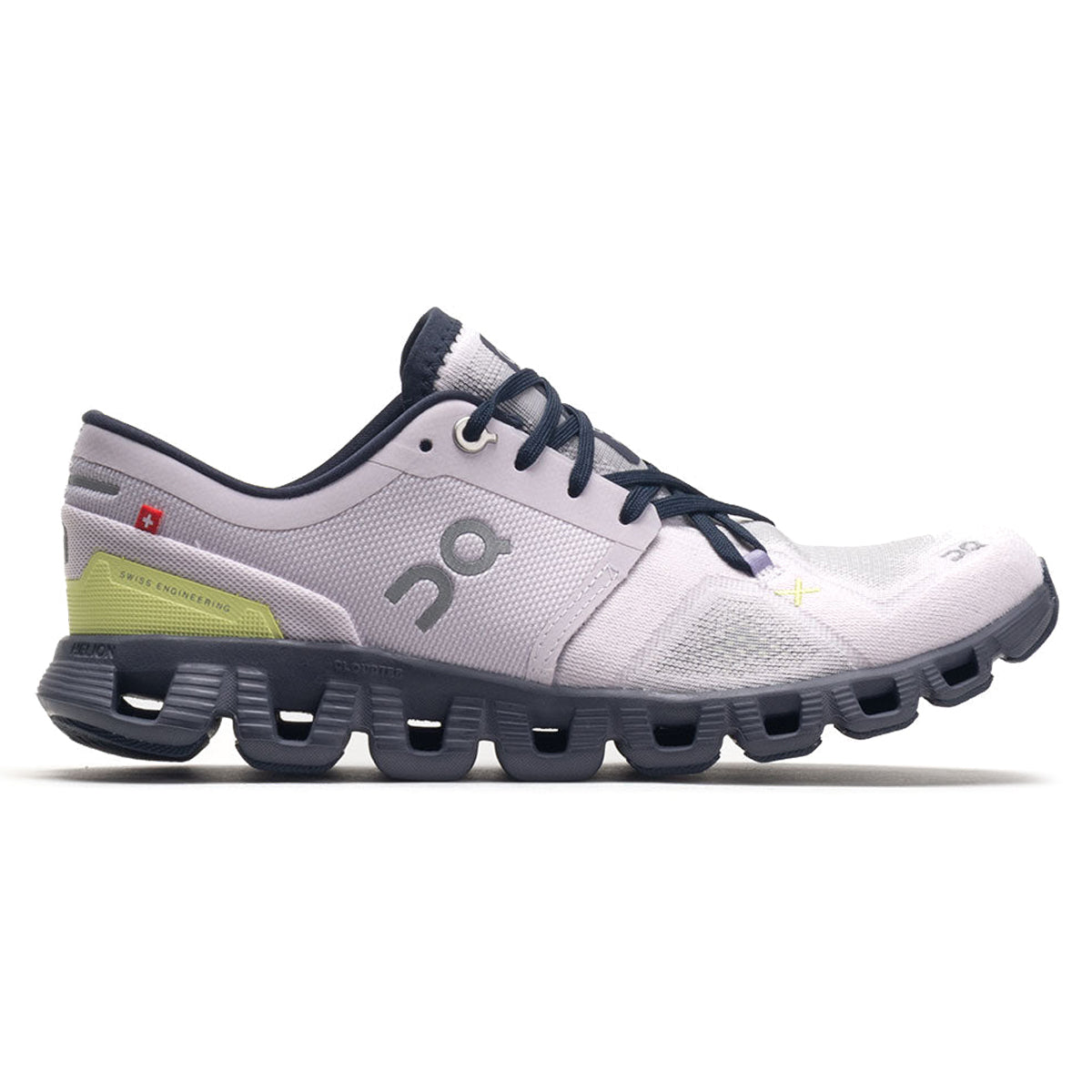 On Cloud X 3 Textile Synthetic Womens Trainers#color_orchid iron