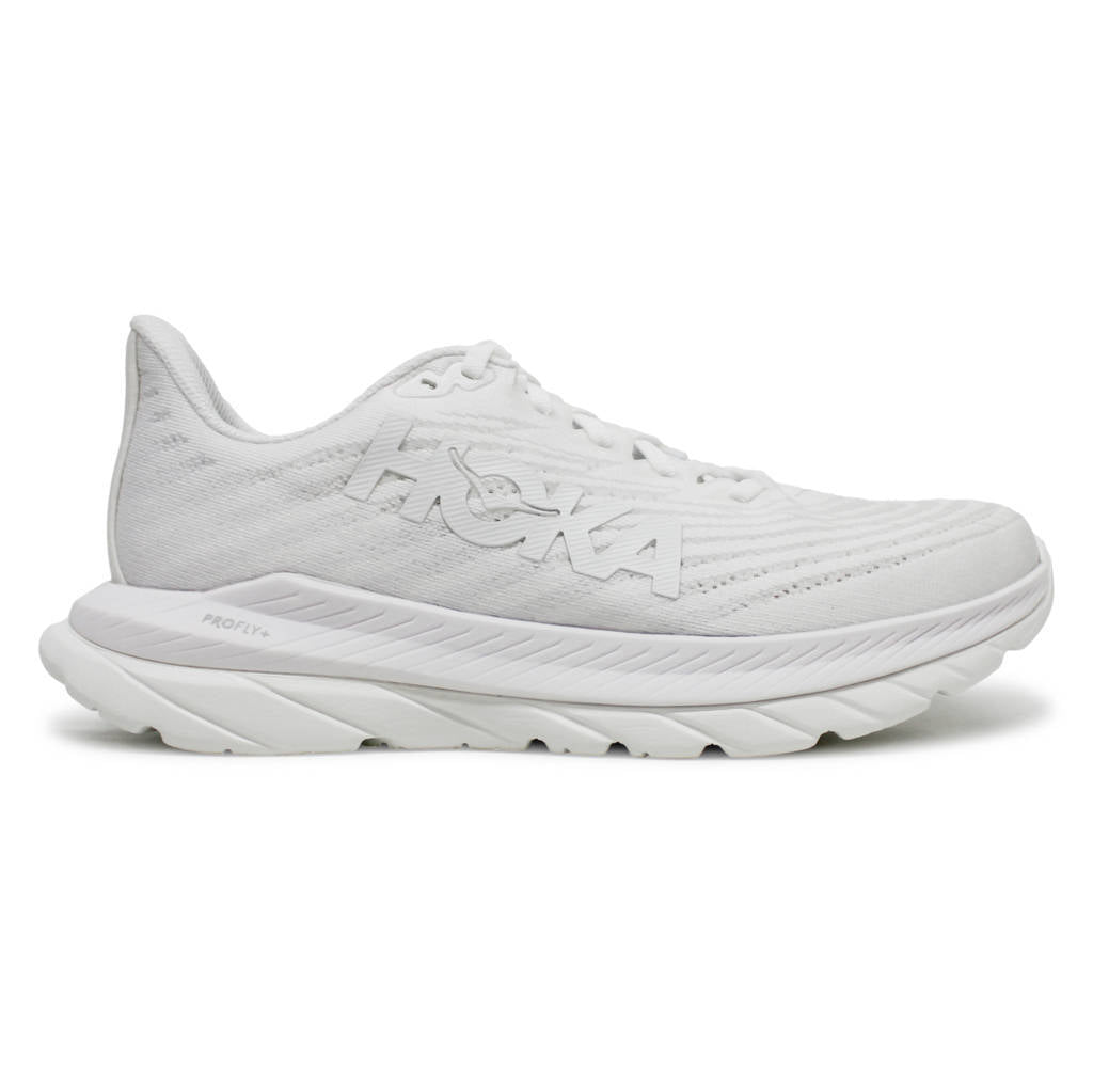 Hoka One One Mach 5 Textile Womens Trainers#color_white white