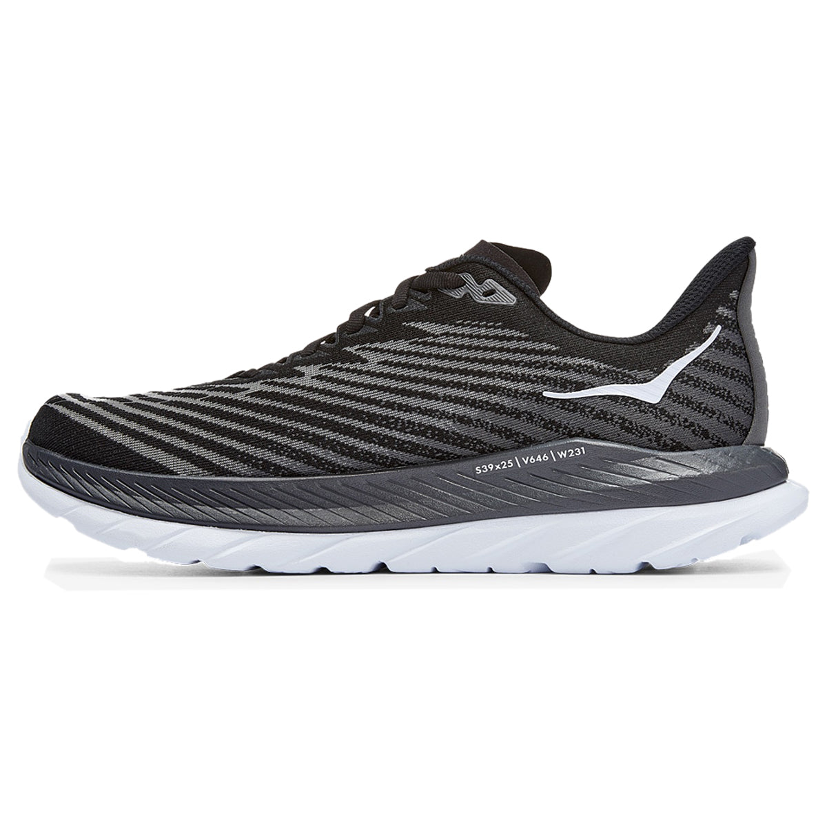 Hoka Mach 5 Textile Womens Trainers#color_black castlerock