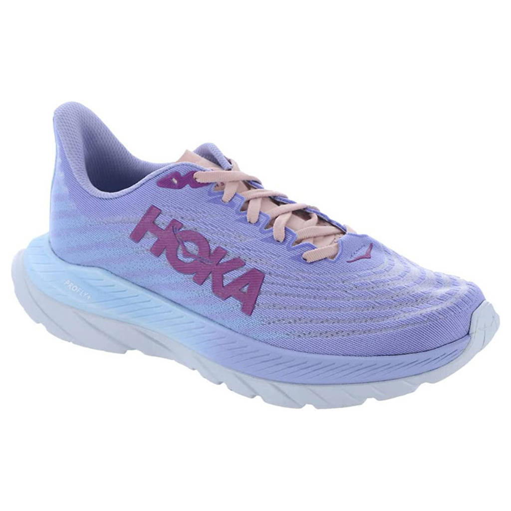 Hoka One One Mach 5 Textile Womens Trainers#color_baby lavender summer song