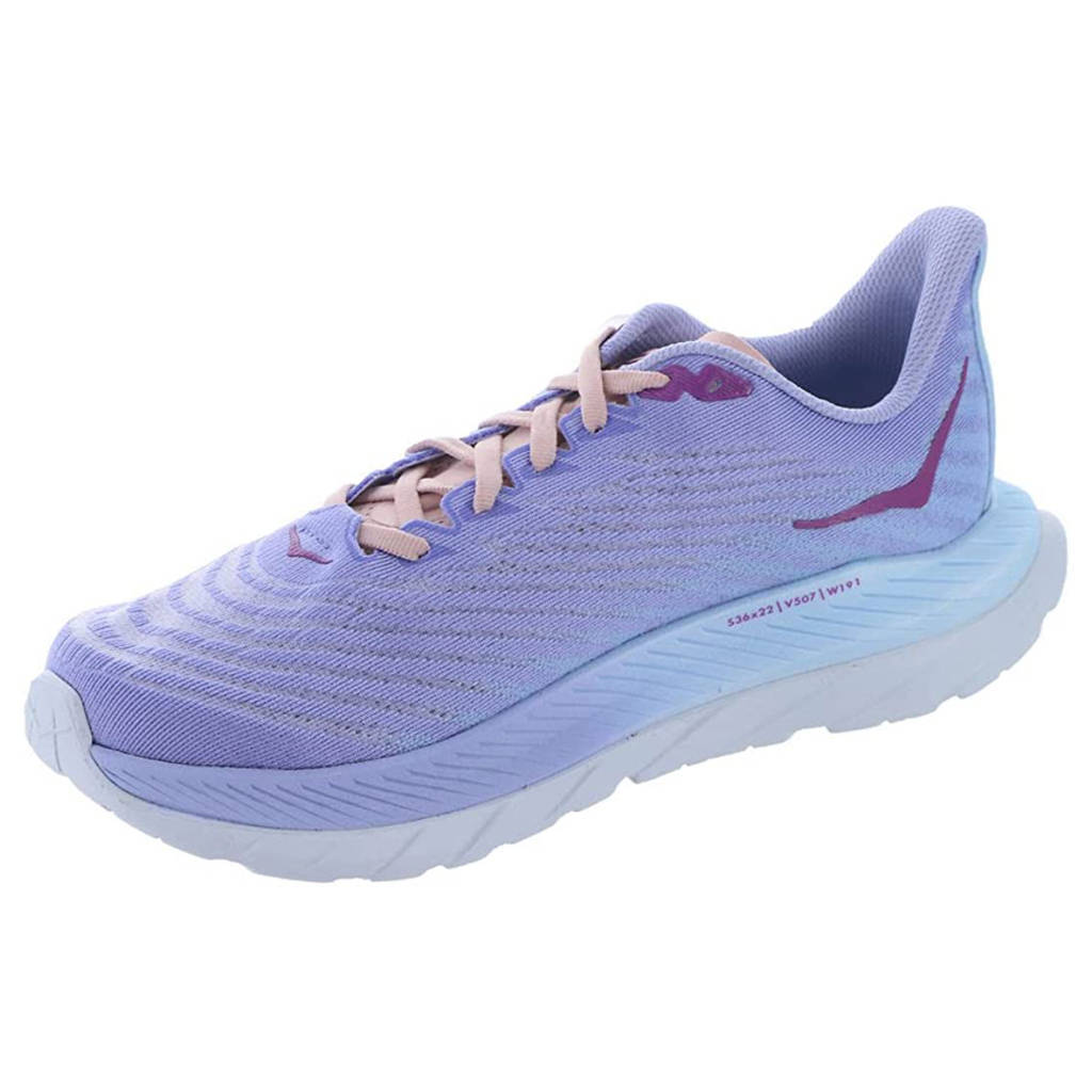 Hoka One One Mach 5 Textile Womens Trainers#color_baby lavender summer song