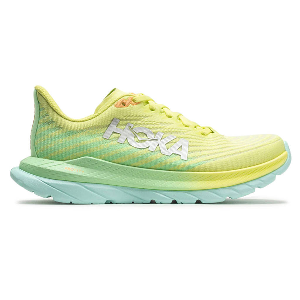 Hoka One One Mach 5 Textile Womens Trainers#color_citrus glow lime glow