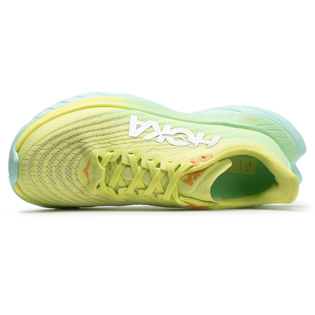 Hoka One One Mach 5 Textile Womens Trainers#color_citrus glow lime glow