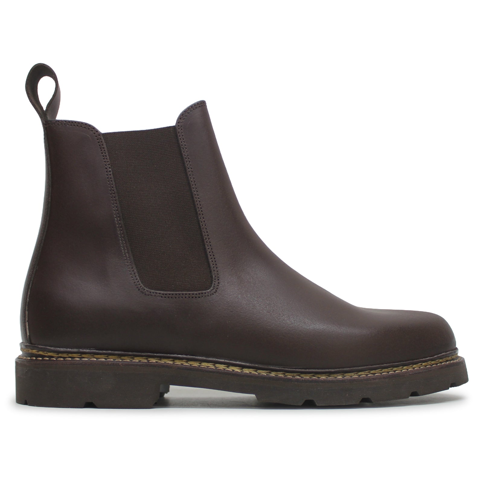 Aigle Quercy Leather Men's Chelsea Boots#color_dark brown