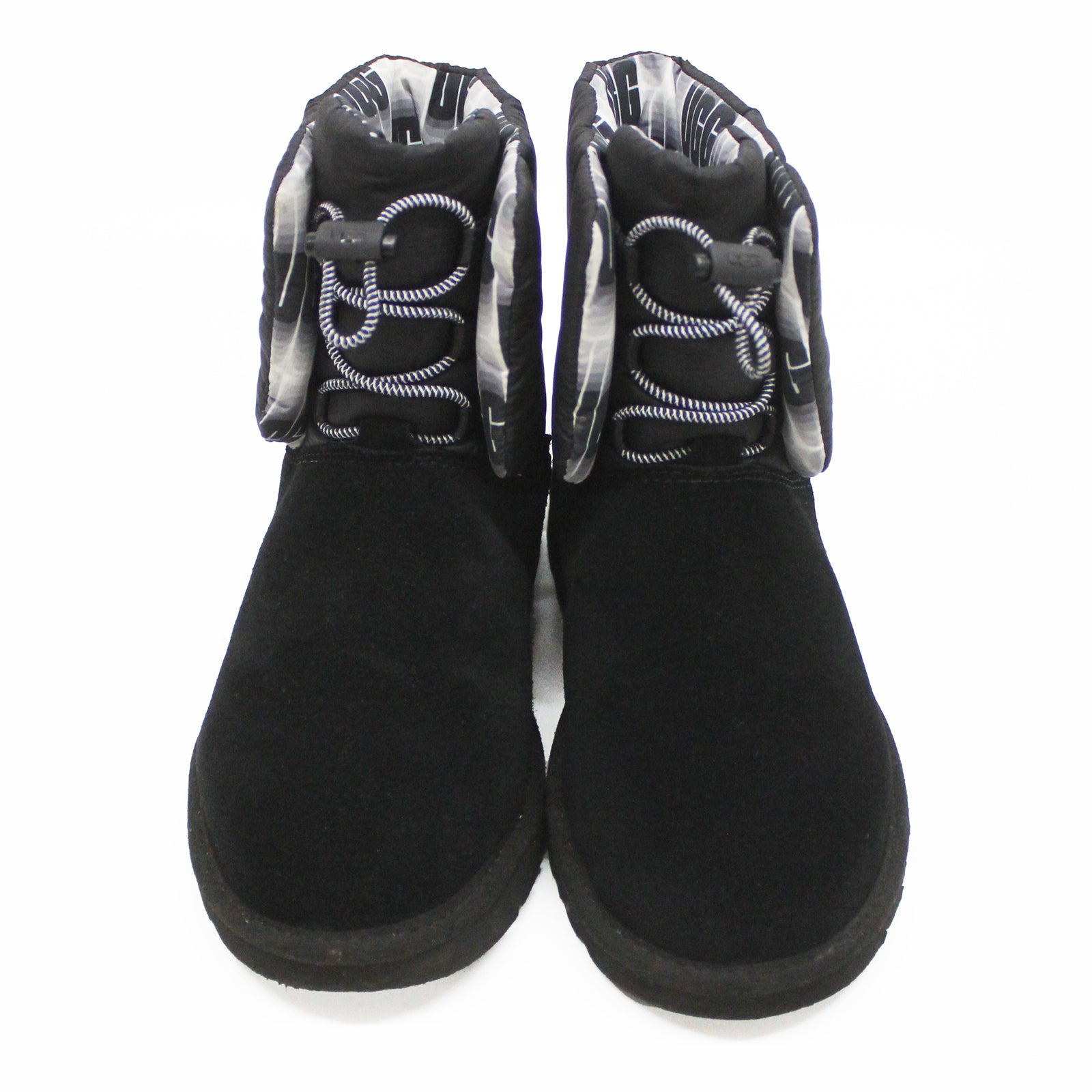 Ugg Classic Maxi Toggle 1130670-BLK Suede Synthetic Womens Boots - Black - 38#color_black