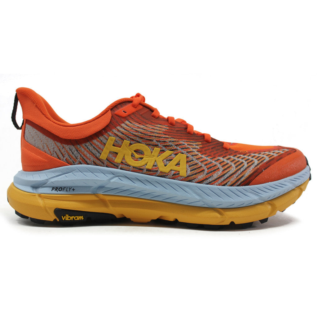 Hoka One One Mafate Speed 4 Textile Synthetic Mens Trainers#color_puffins bill summer song