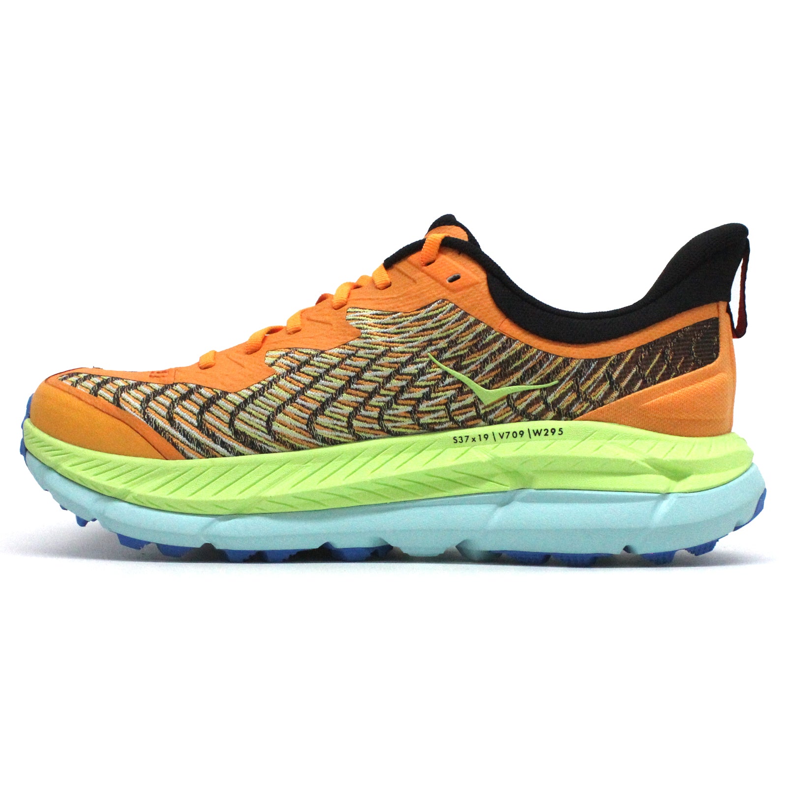 Hoka Mafate Speed 4 Textile Synthetic Mens Trainers#color_solar flare lettuce