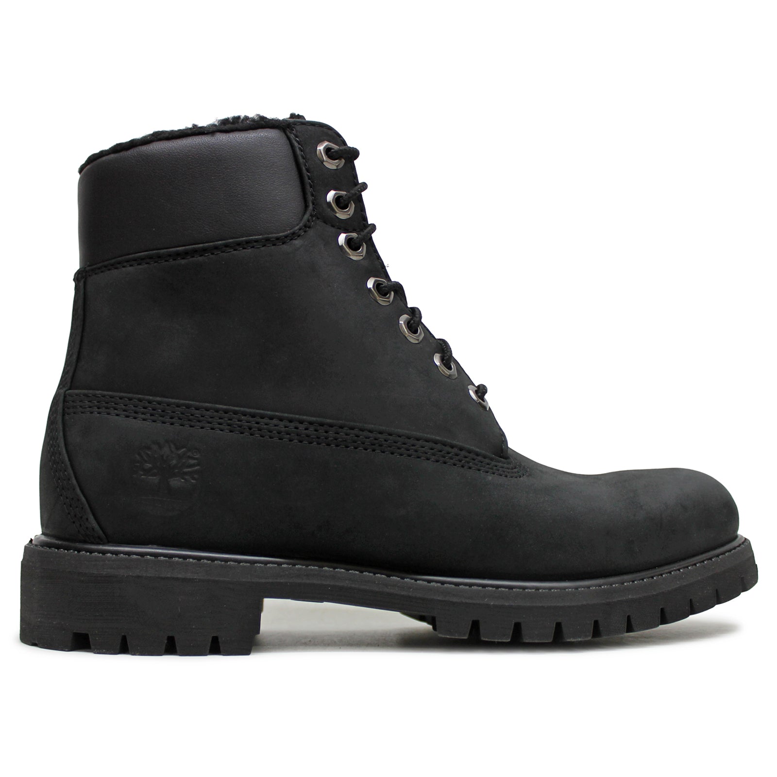 Timberland Premium 6 Inch Warmlined Nubuck Mens Boots#color_black